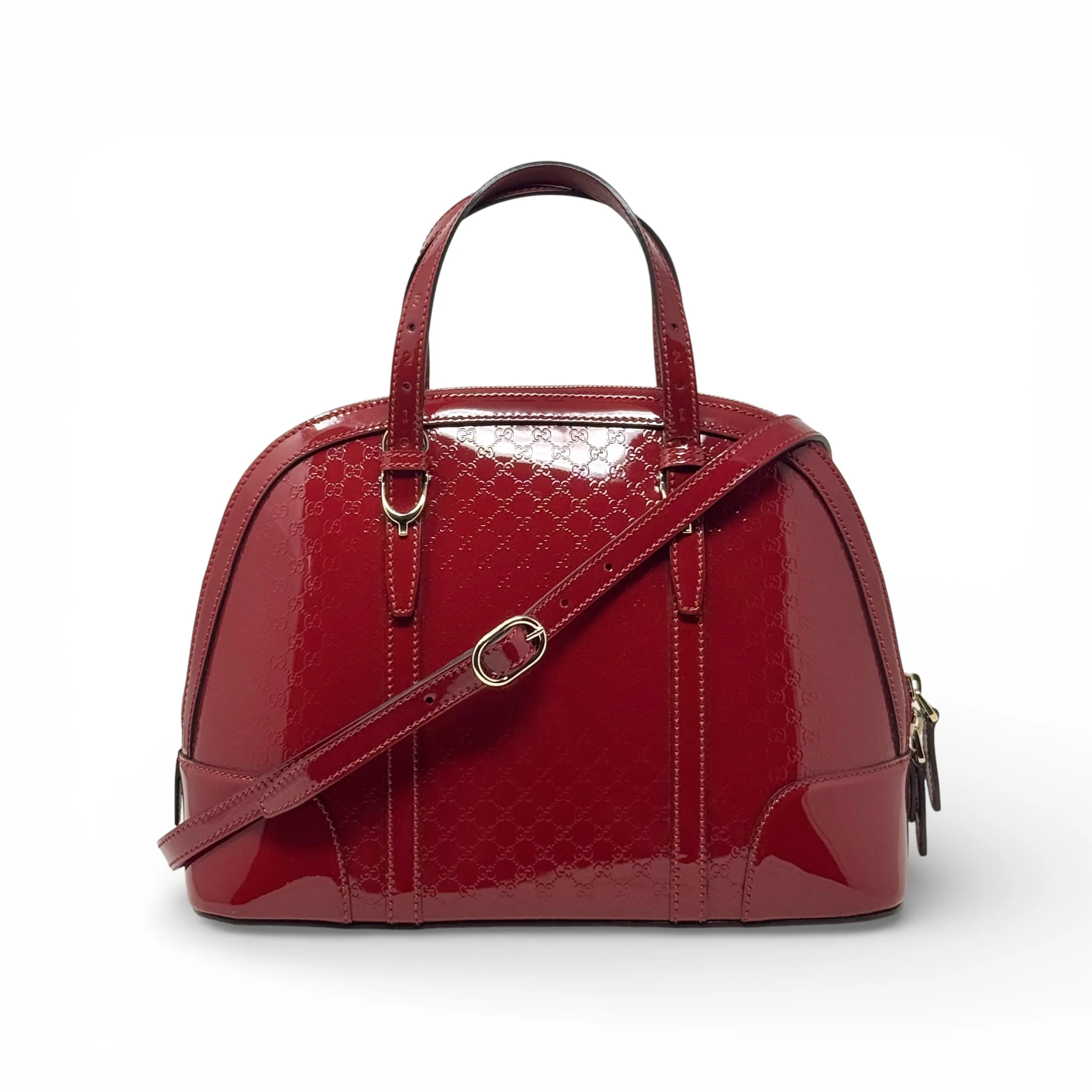Gucci Red Microguccissima Dome Bag