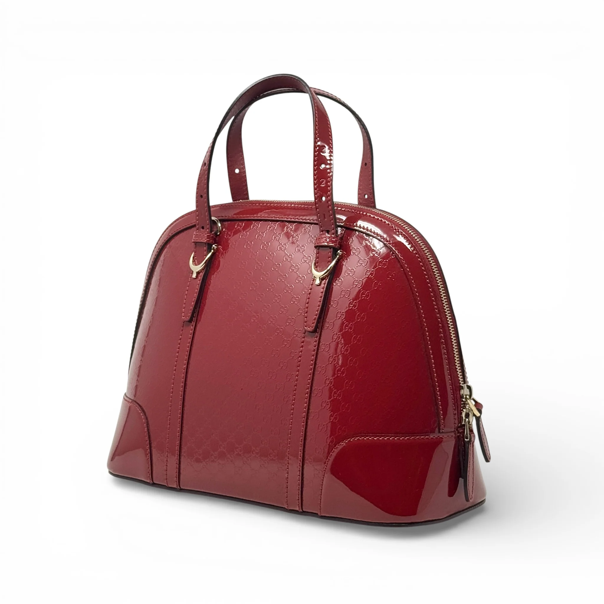 Gucci Red Microguccissima Dome Bag - Image 2