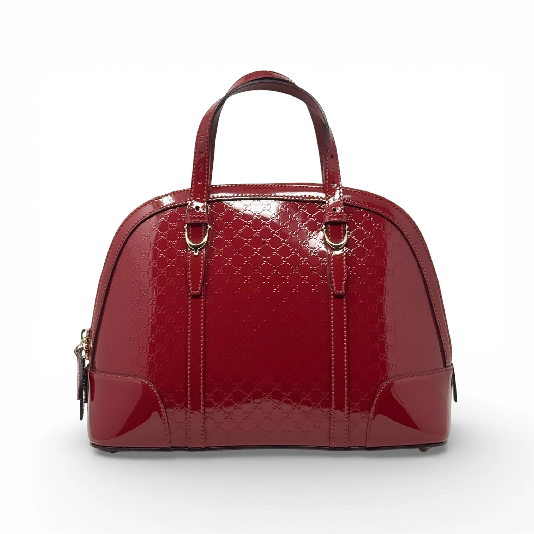 Gucci Red Microguccissima Dome Bag - Image 3