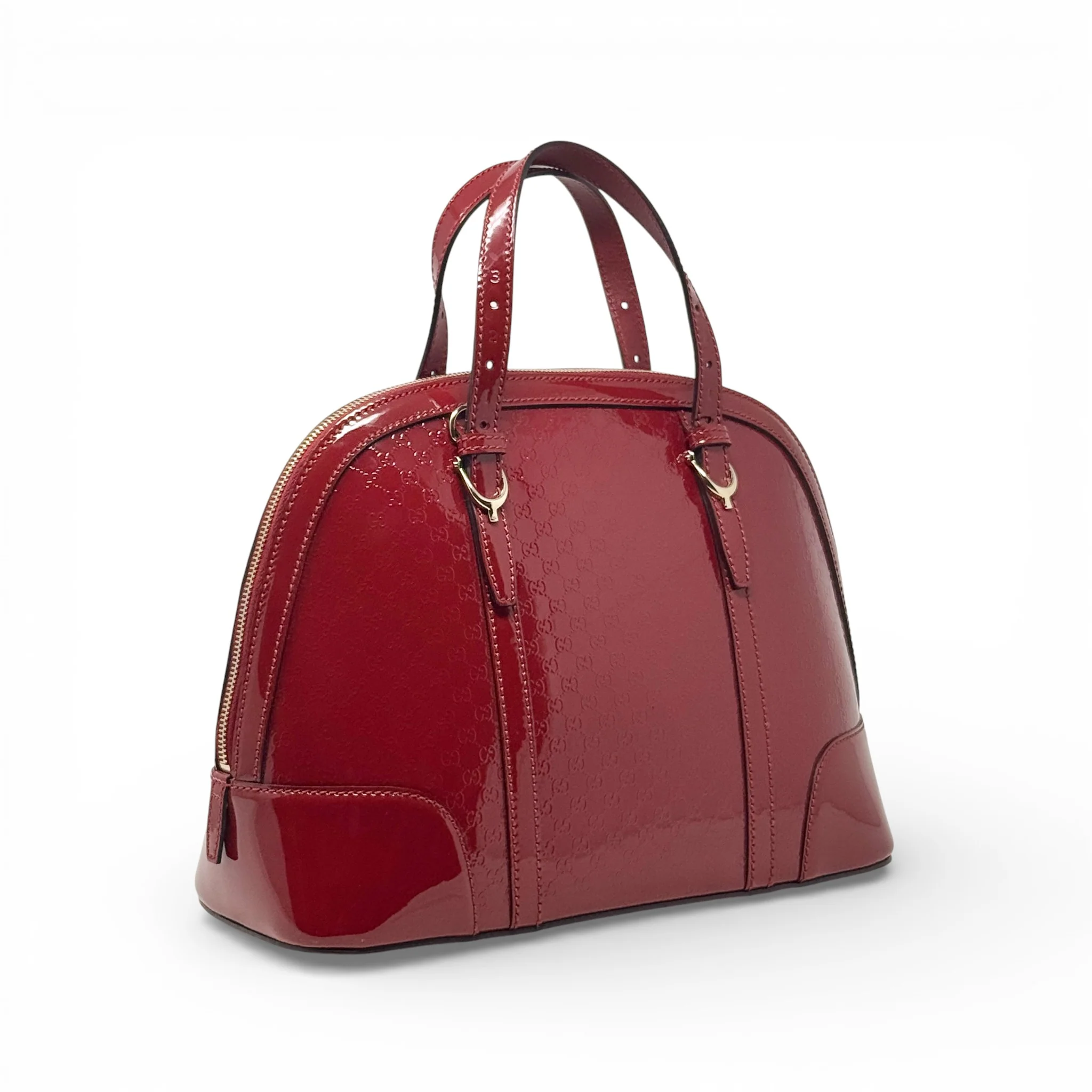 Gucci Red Microguccissima Dome Bag - Image 4
