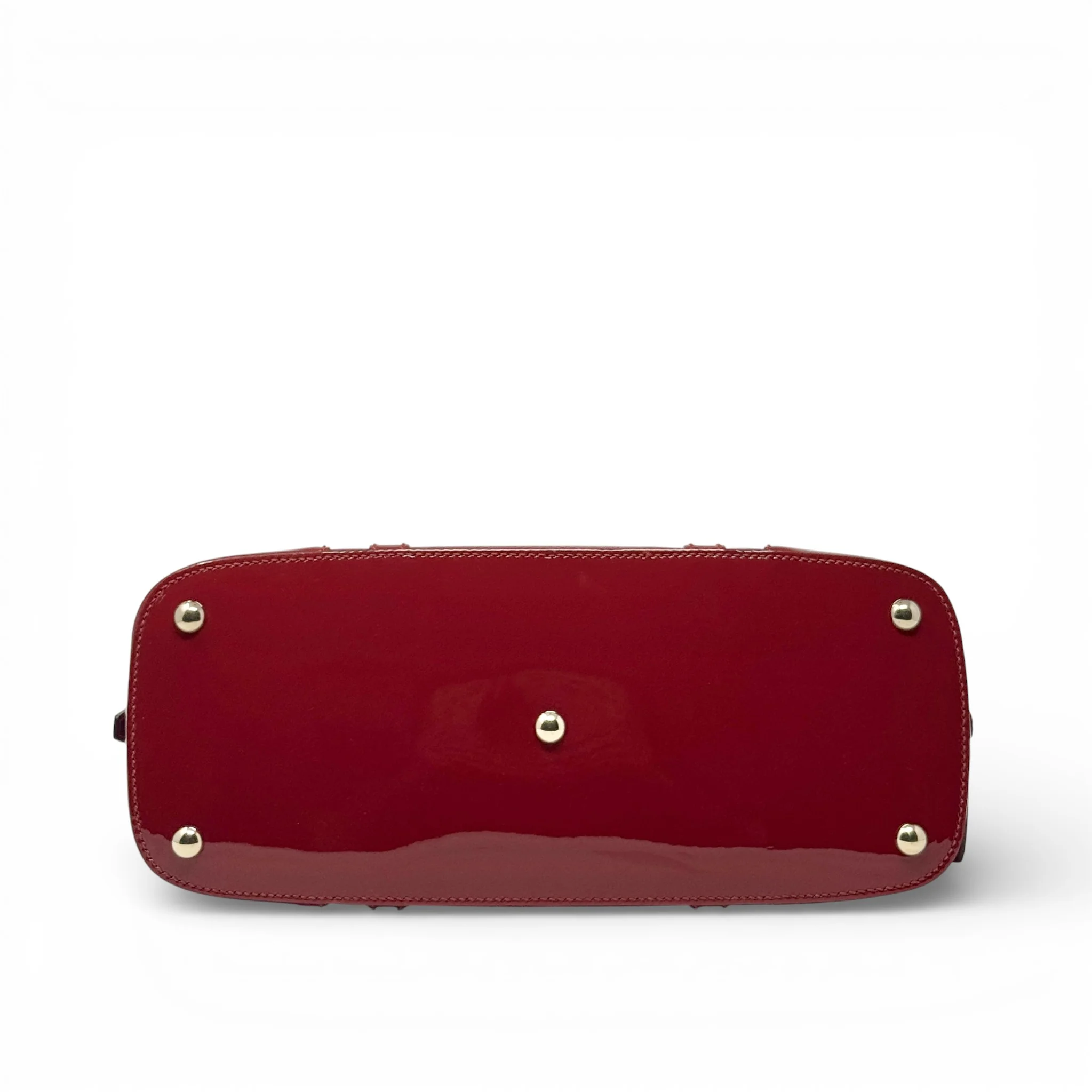 Gucci Red Microguccissima Dome Bag - Image 5
