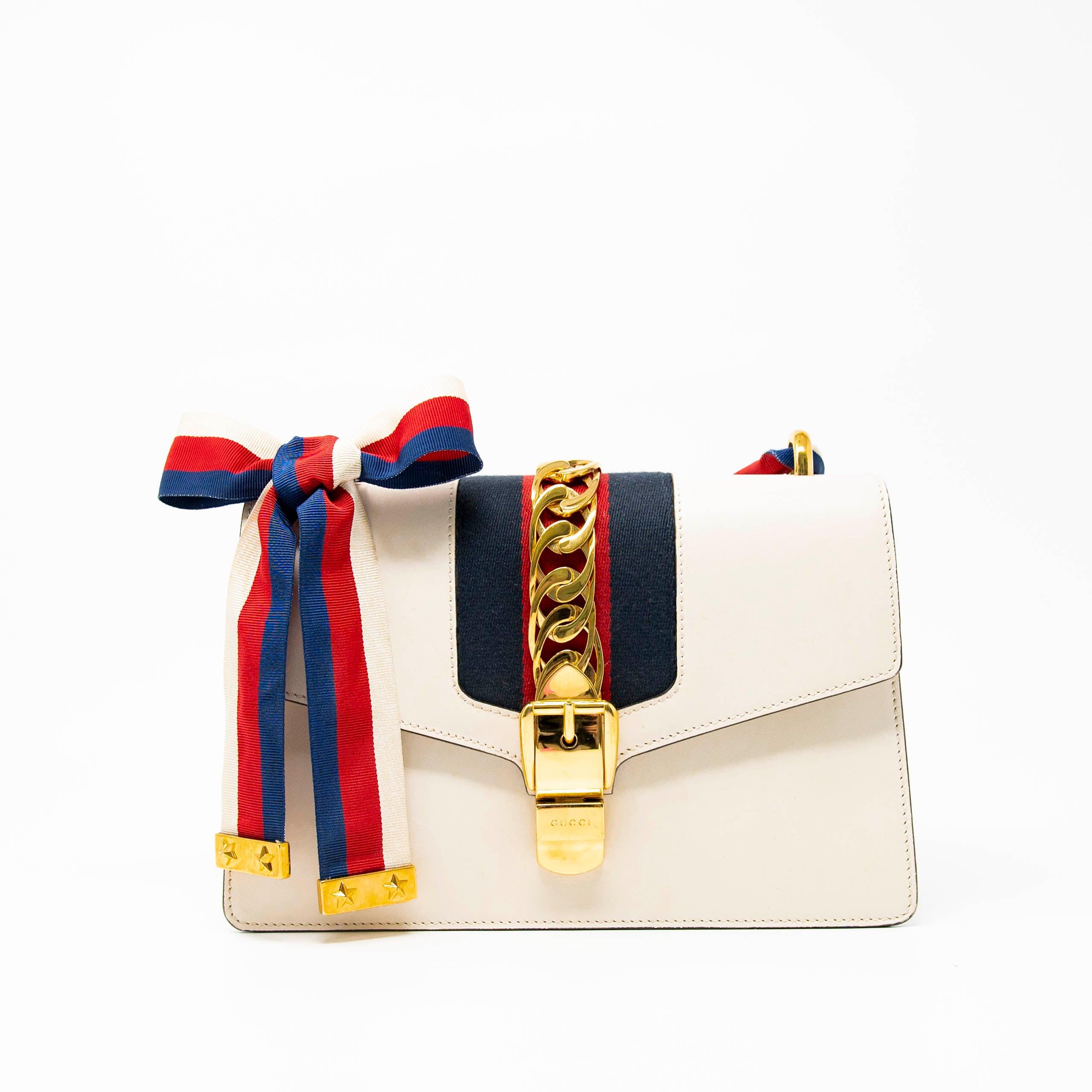 Gucci White Small Sylvie Bag - Image 17