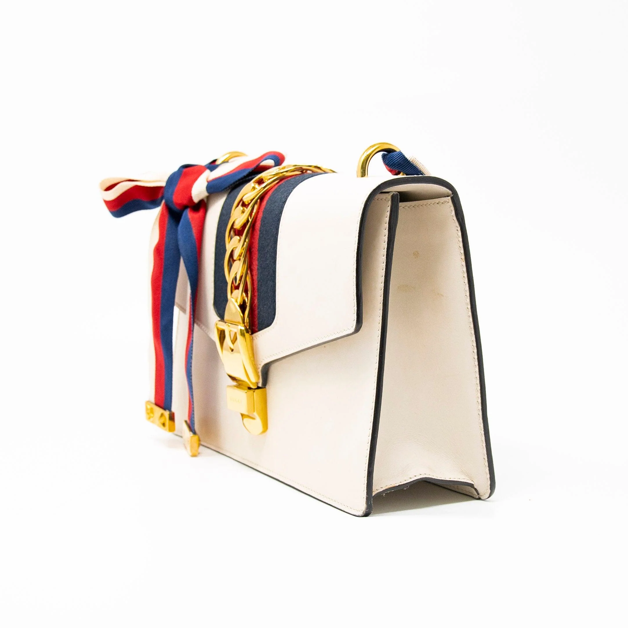 Gucci White Small Sylvie Bag - Image 2