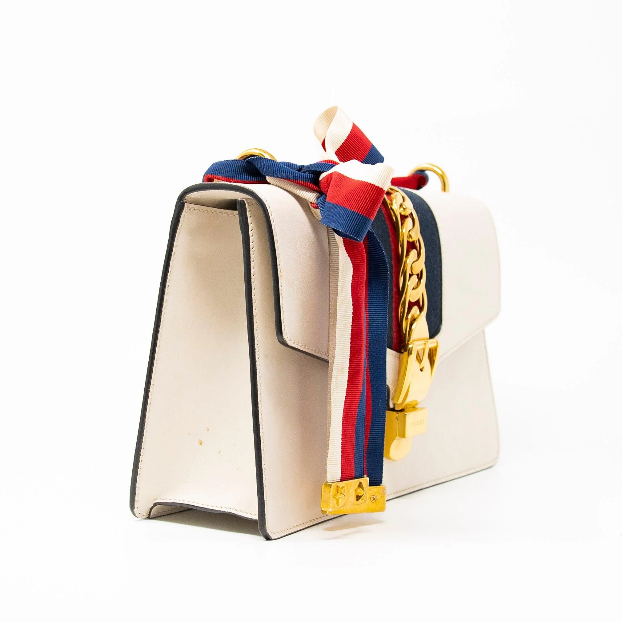 Gucci White Small Sylvie Bag - Image 4