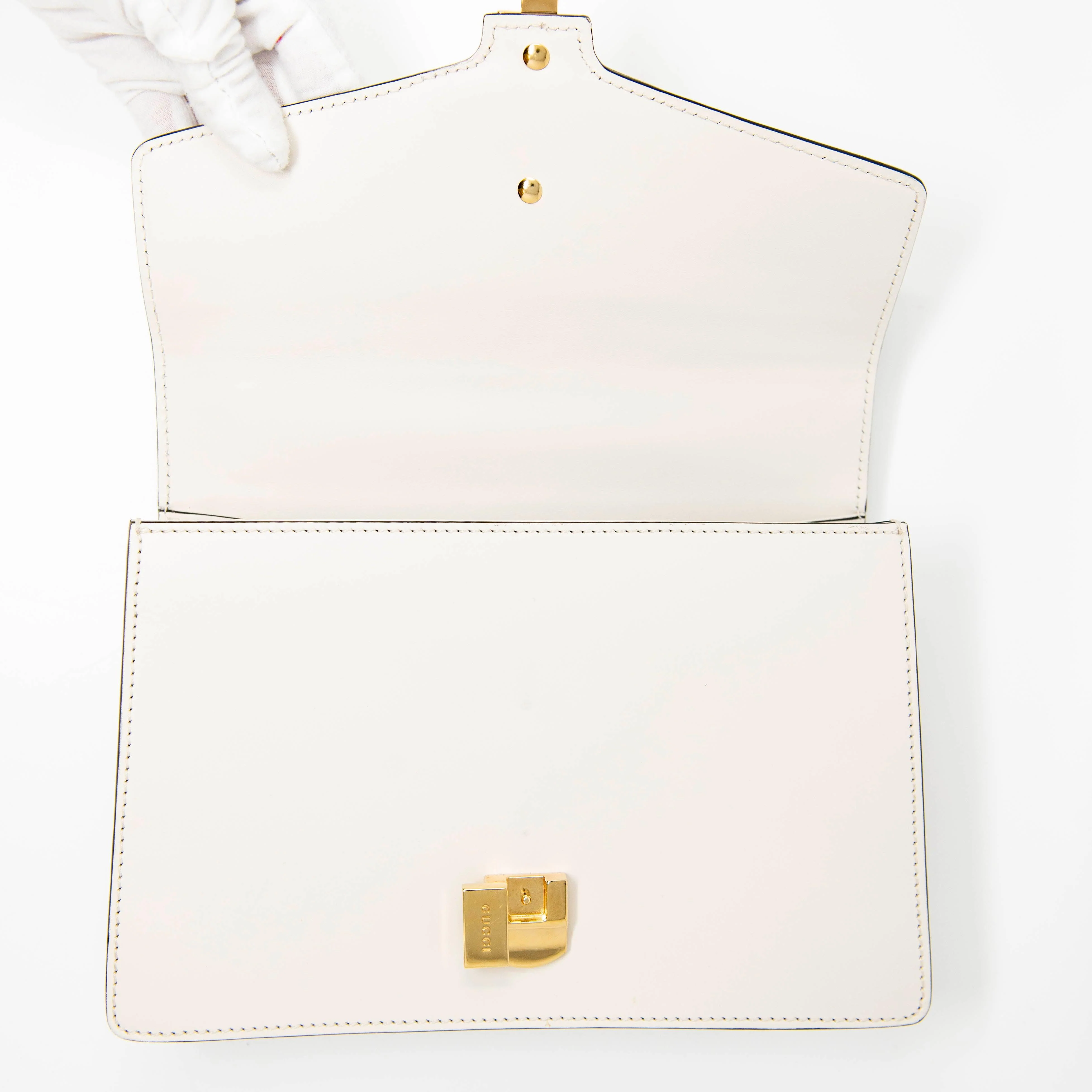 Gucci White Small Sylvie Bag - Image 12