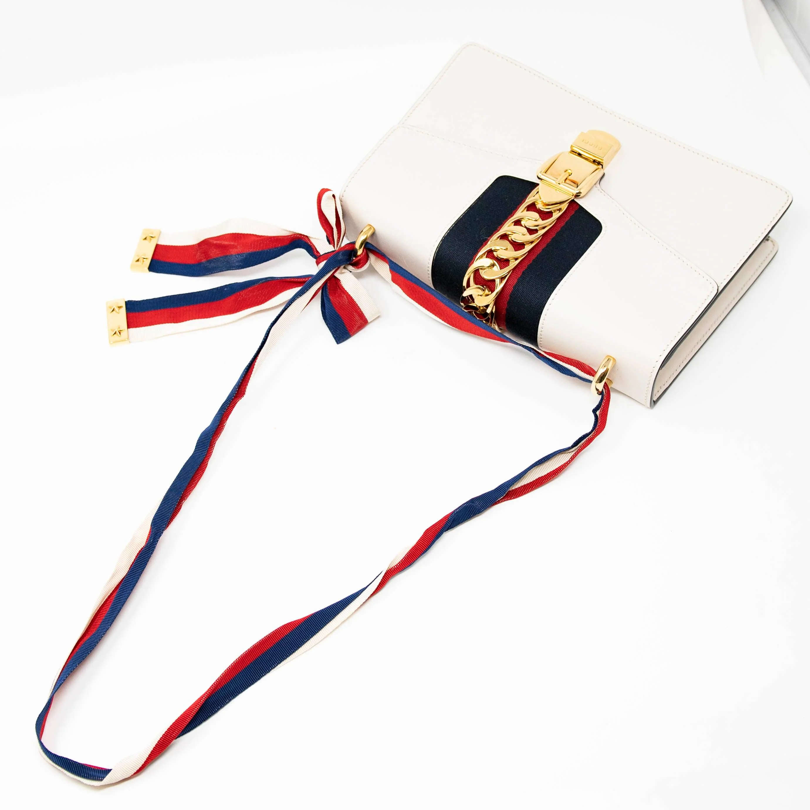 Gucci White Small Sylvie Bag - Image 16