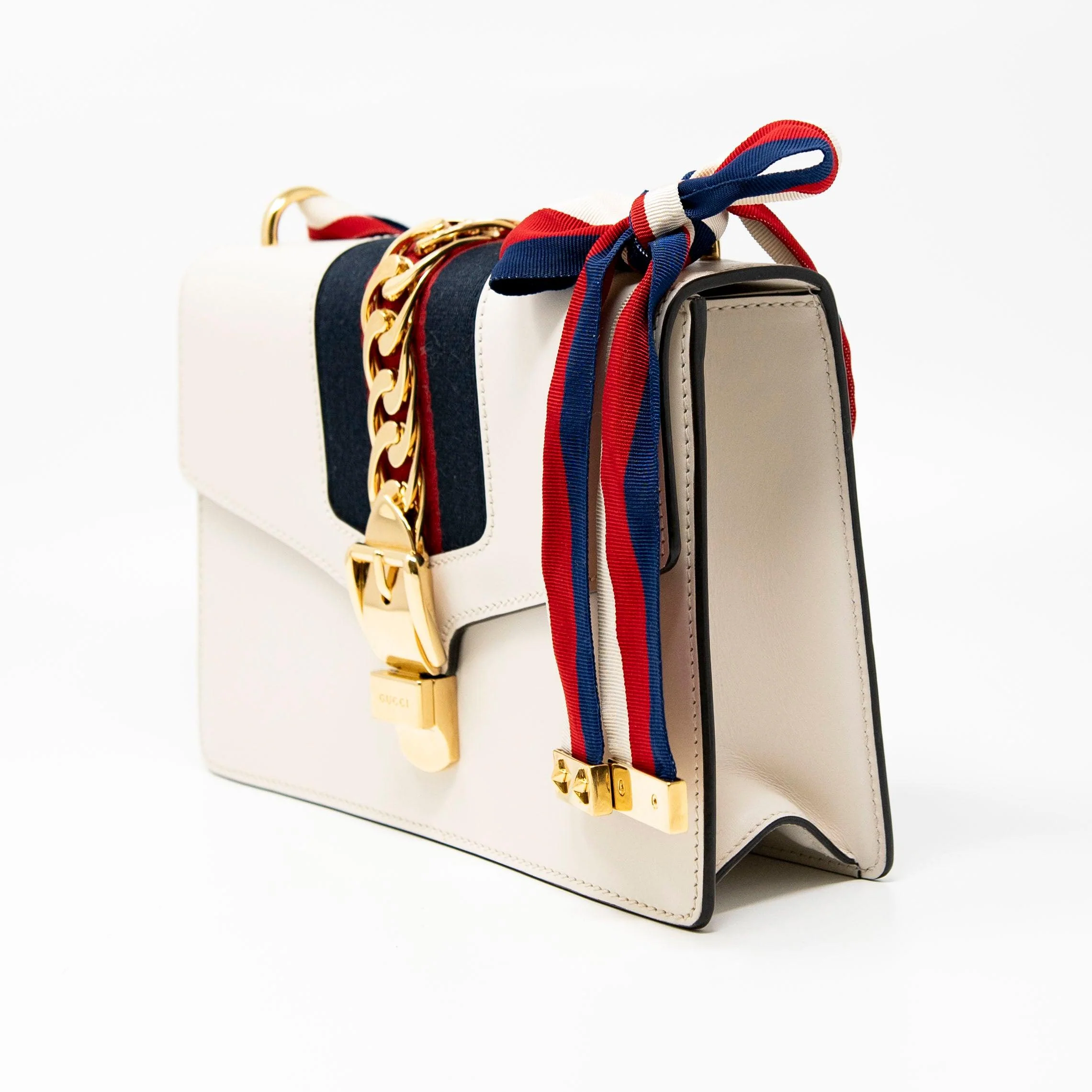 Gucci White Small Sylvie Bag - Image 2