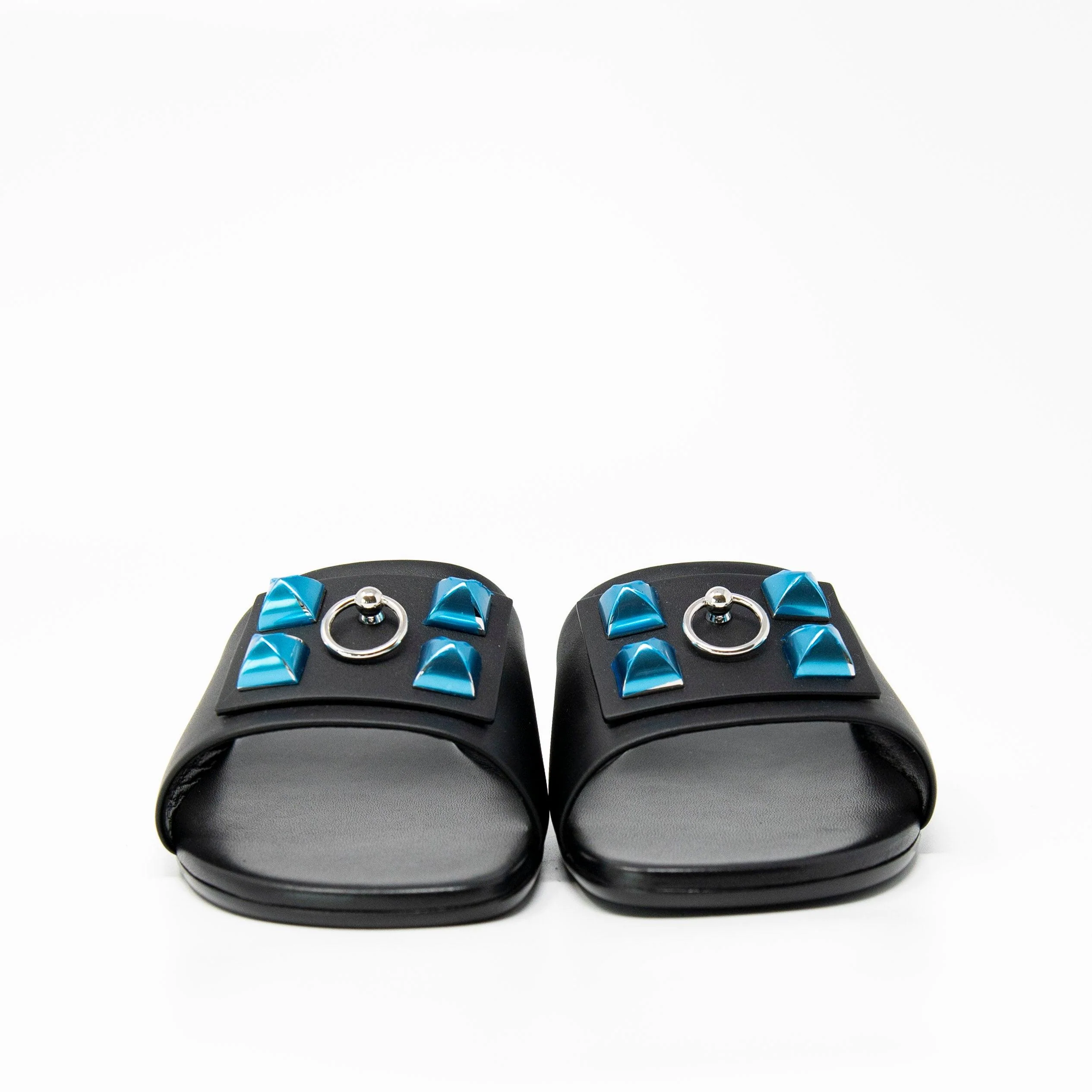 Hermes Black Calfskin Dune Sandals 36 - Image 6