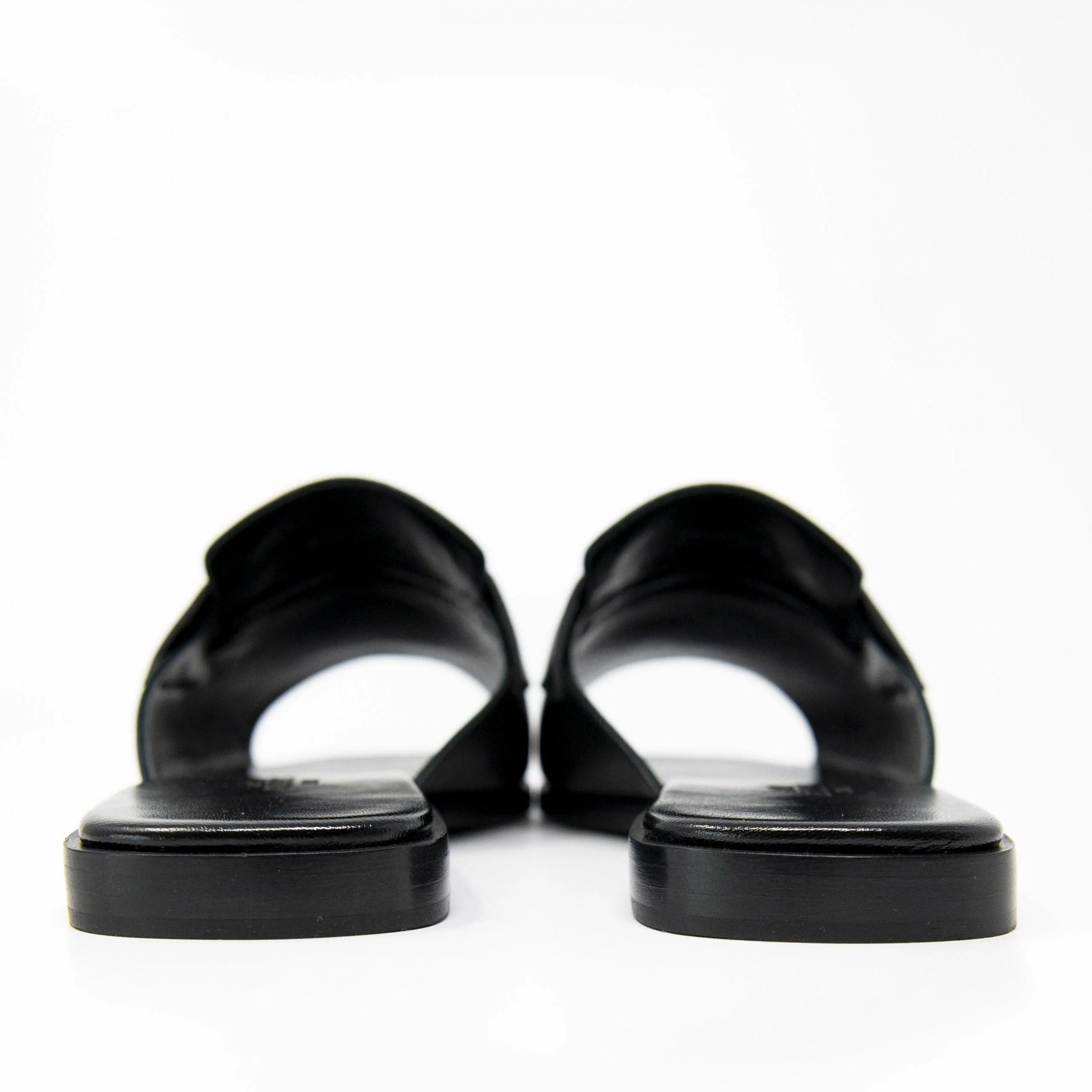 Hermes Black Chevre Auteuil Sandals 36 - Image 6