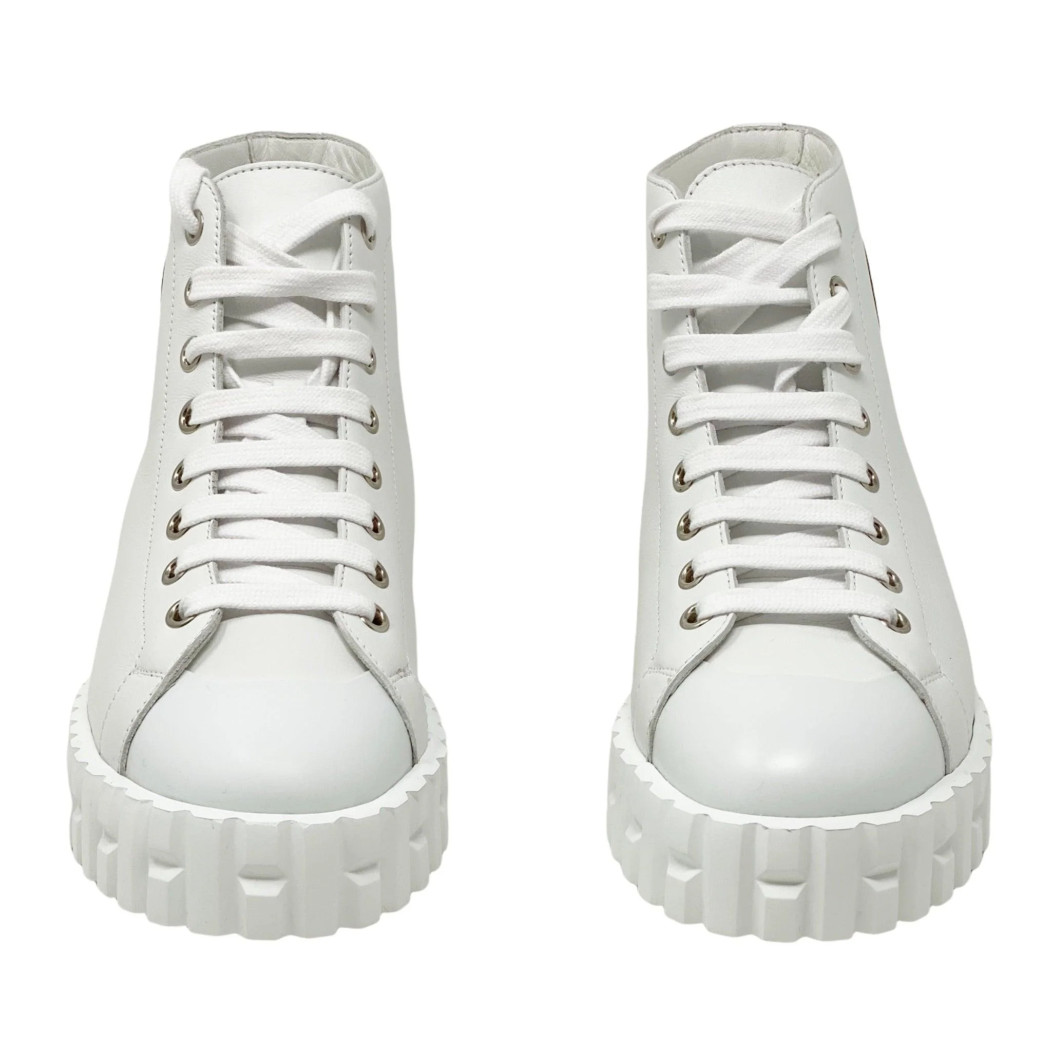 Hermes Blanc Calfskin Climb Sneakers 36 - Image 2