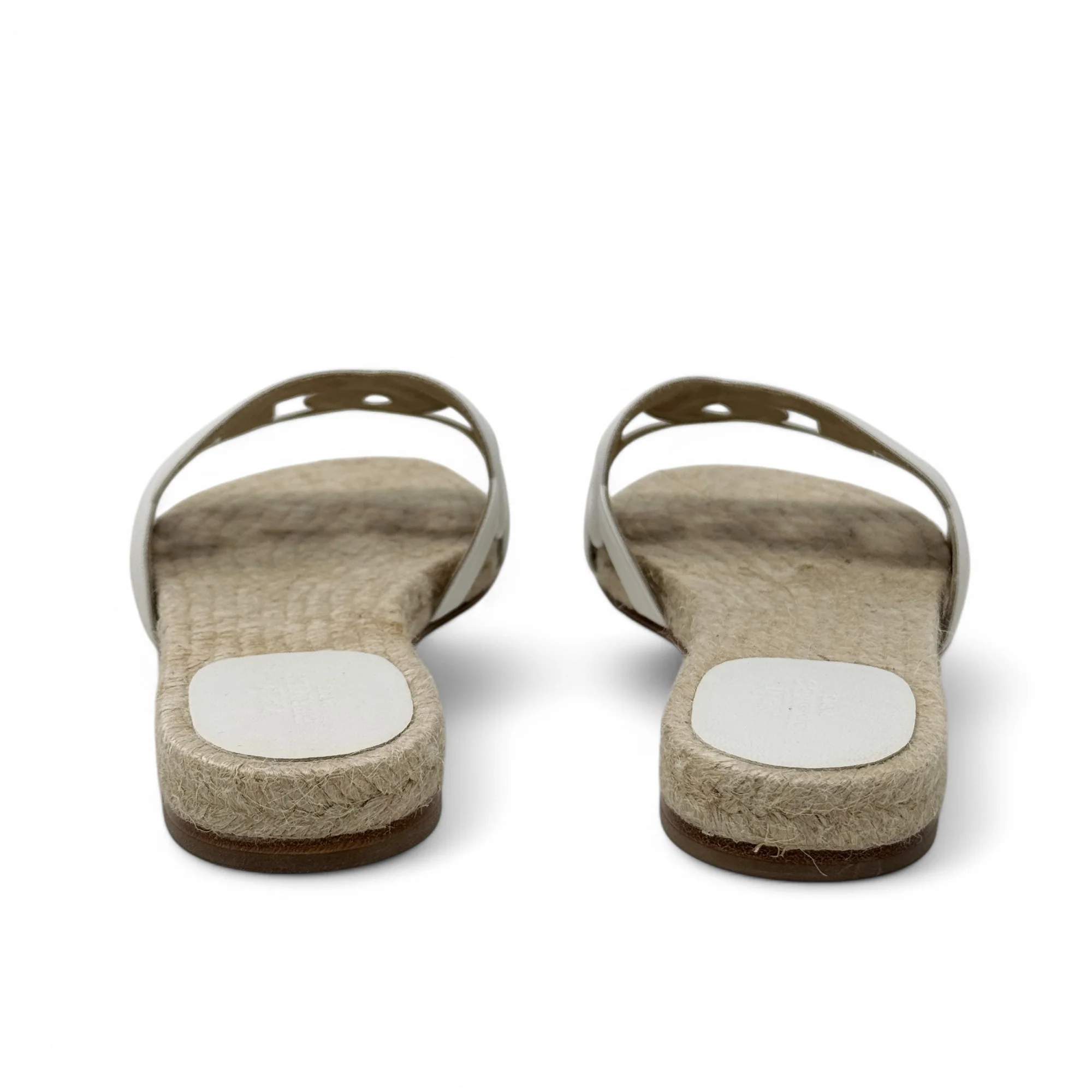 Hermes Blanc Famosa Espadrilles 37 - Image 6