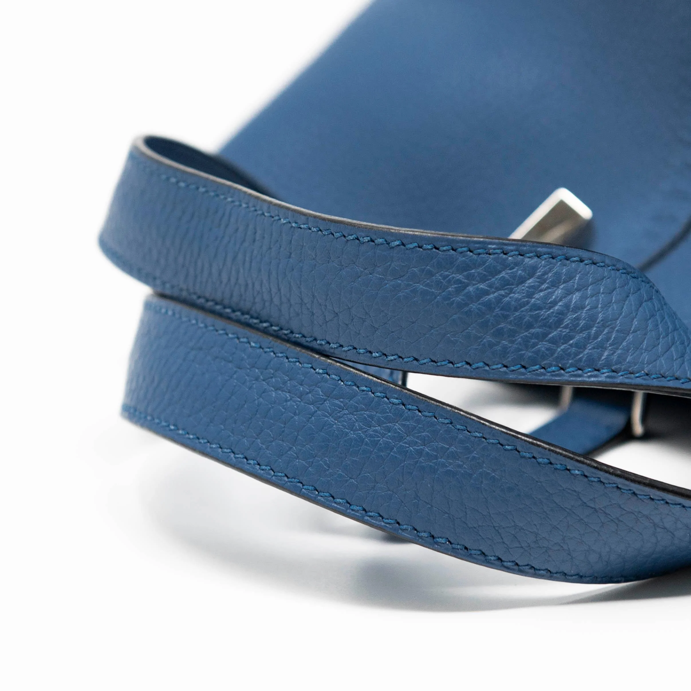 Hermes Bleu Agate Clemence Picotin 18 - Image 13