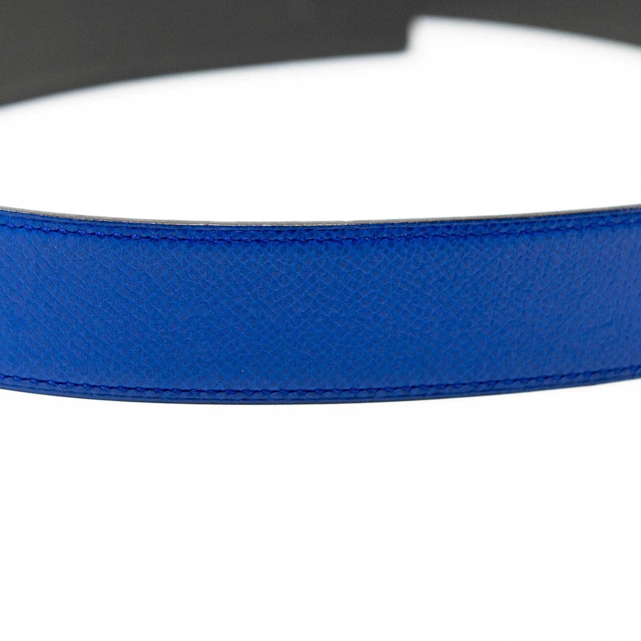 Hermes Bleu Electrique Reversible Belt Strap 85 - Image 6