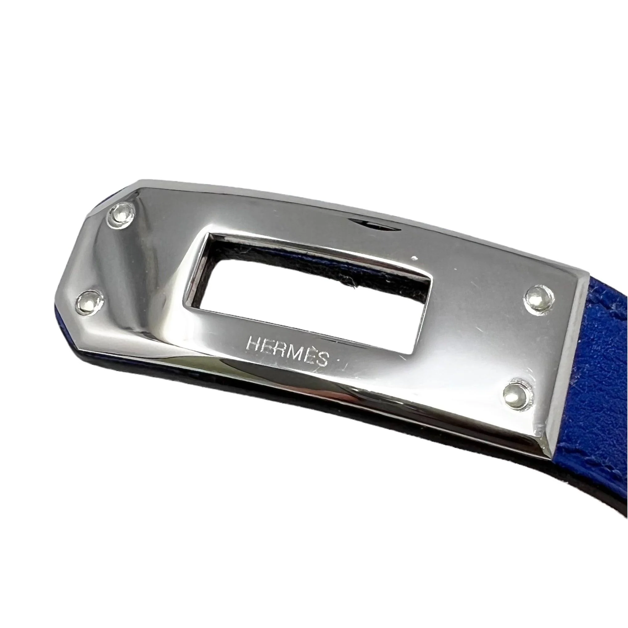 Hermes Bleu Saphir Swift Double Tour Bracelet XS - Image 5