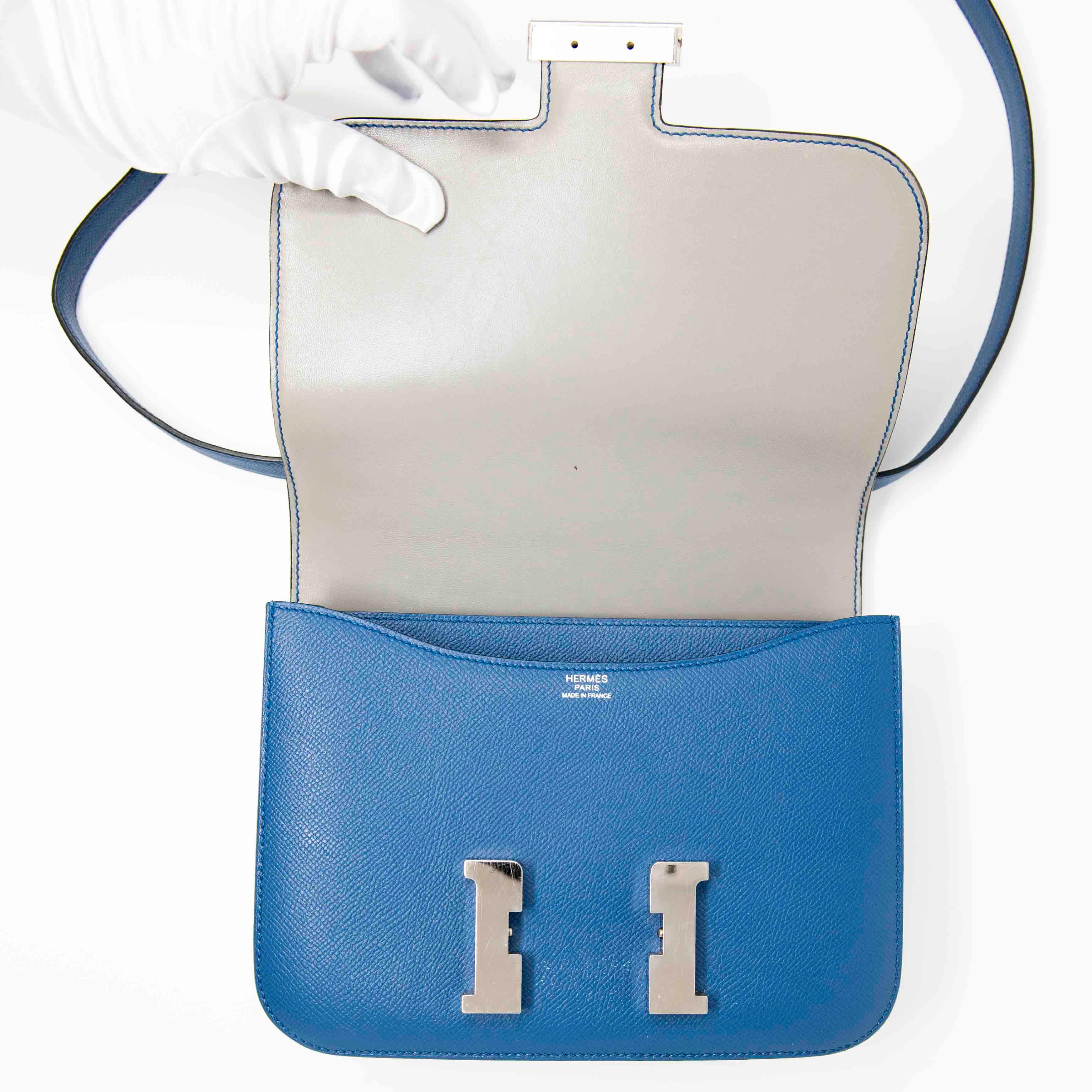 Hermes Blue Agate Epsom Constance 24 - Image 10