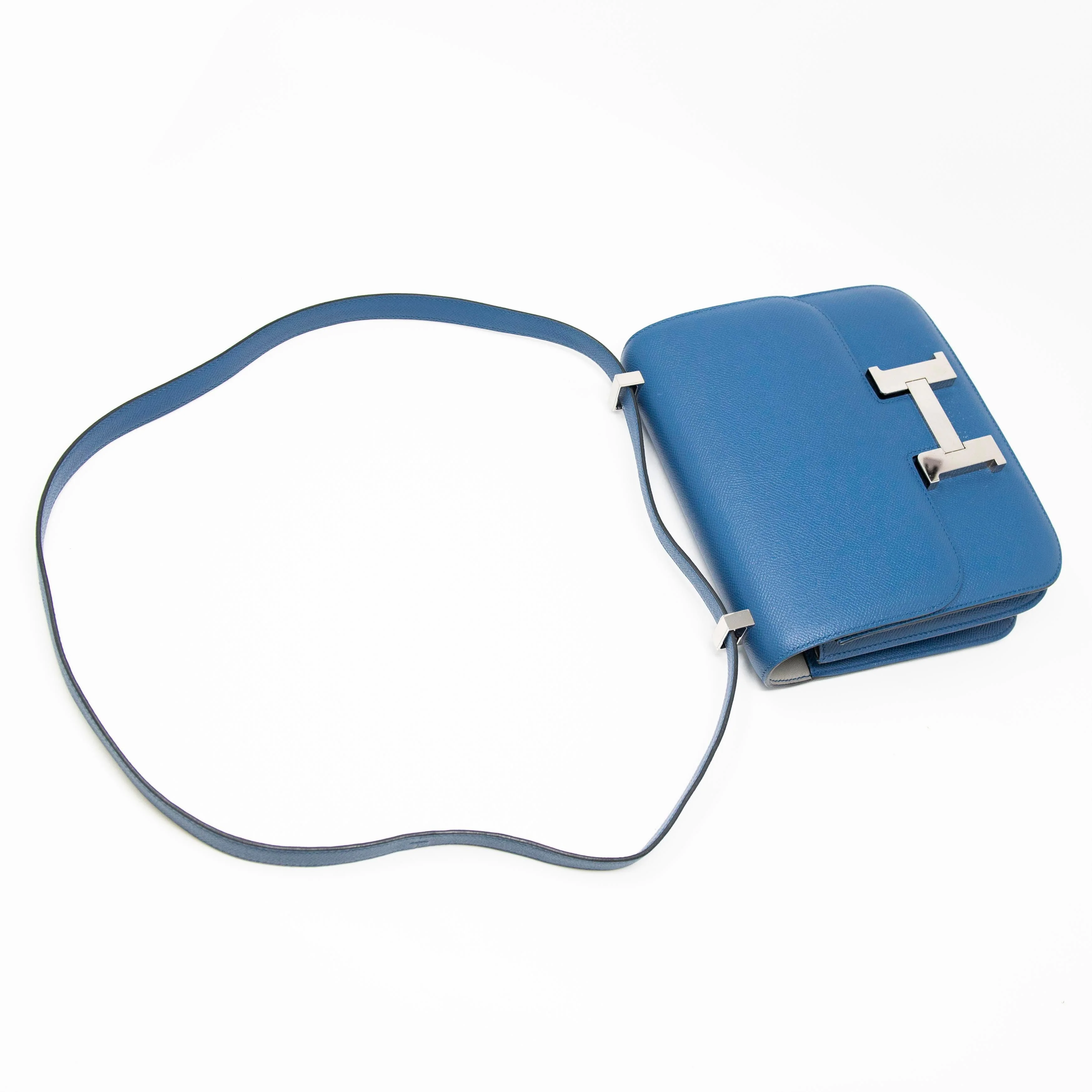 Hermes Blue Agate Epsom Constance 24 - Image 14