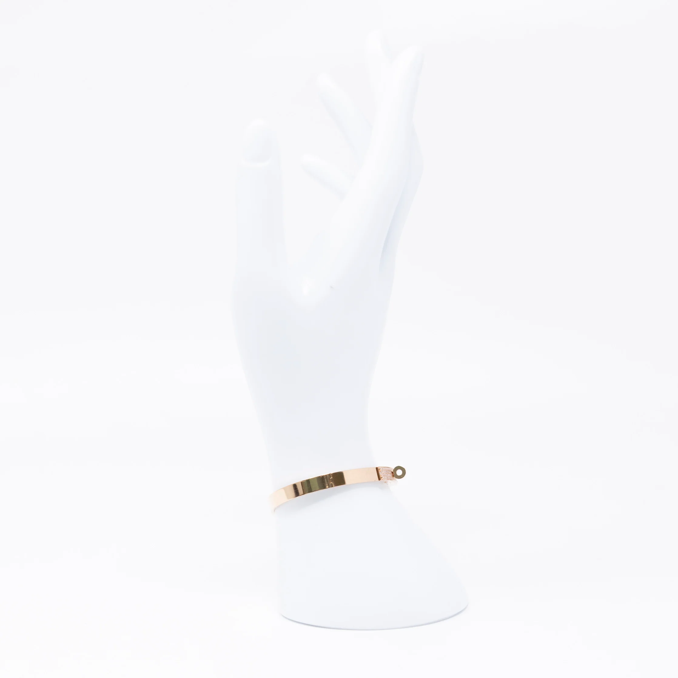 Hermes Rose Gold Diamond Kelly Bracelet SH - Image 4