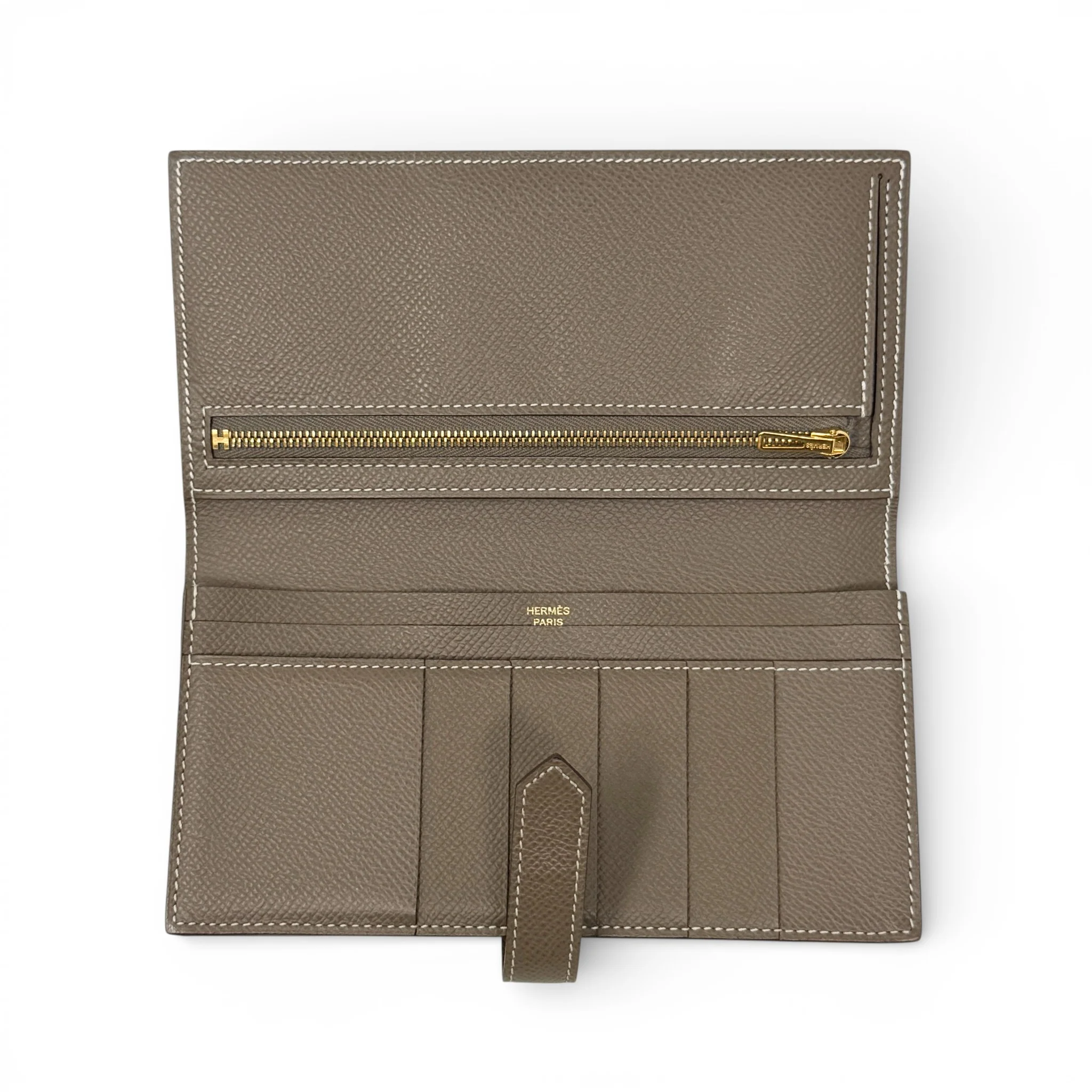 Hermes Etoupe Epsom Bearn Wallet - Image 8
