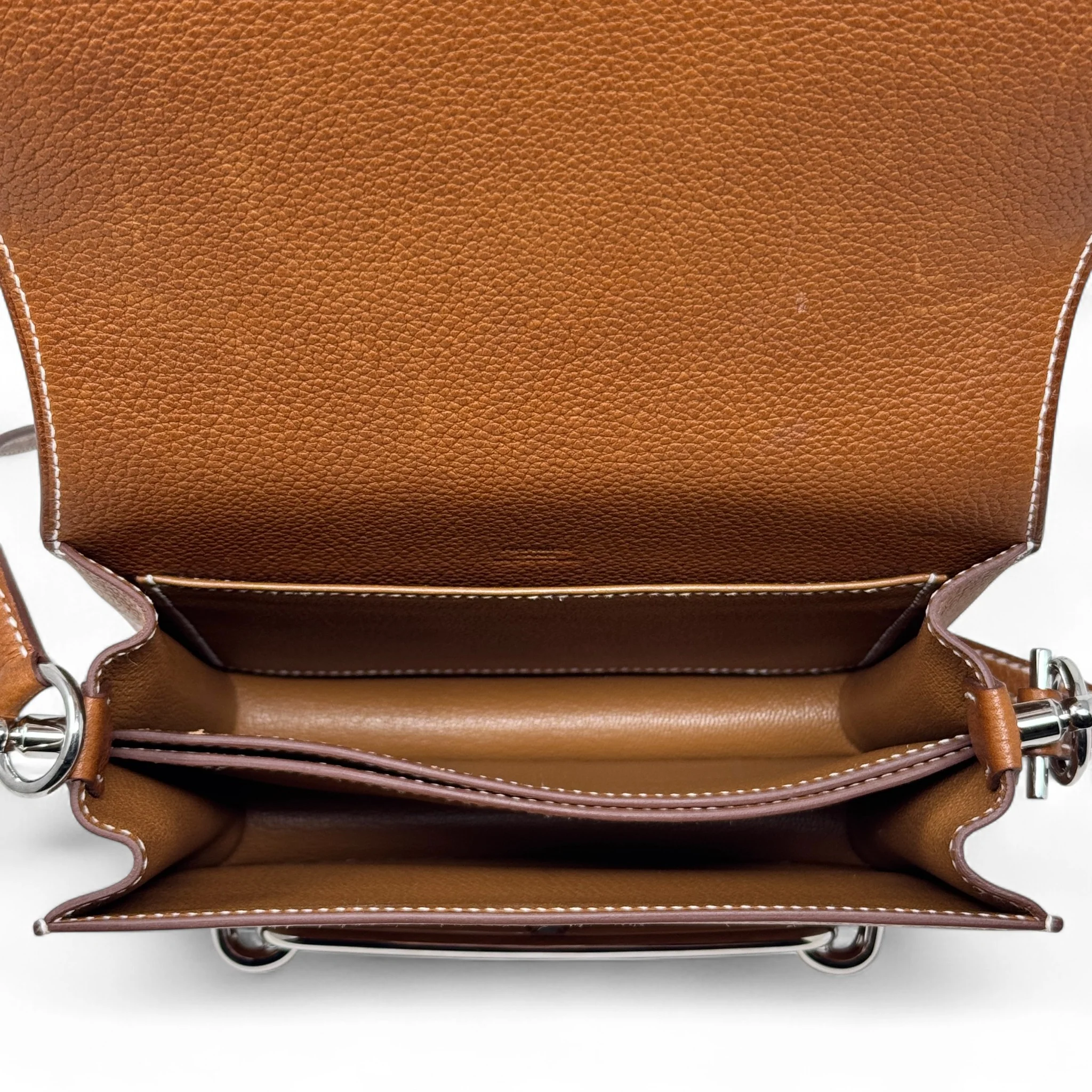 Hermes Fauve Barenia Faubourg Mini Roulis - Image 12