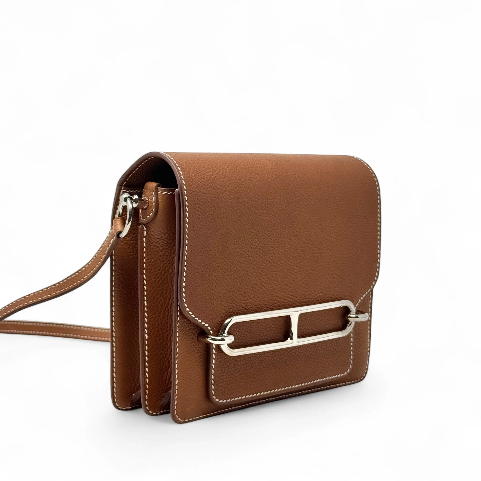 Hermes Fauve Barenia Faubourg Mini Roulis - Image 4