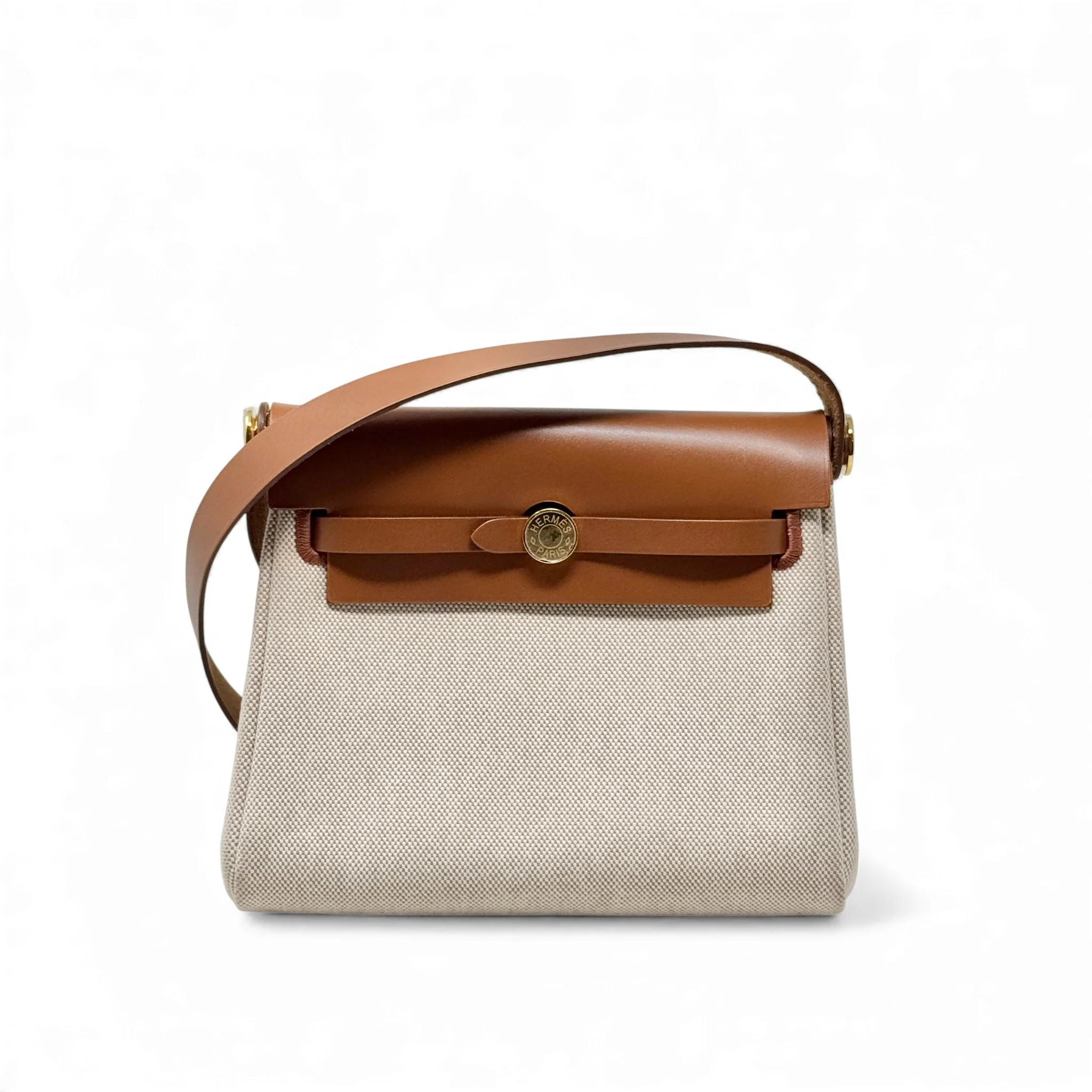 Hermes Fauve Ecru Mini Herbag