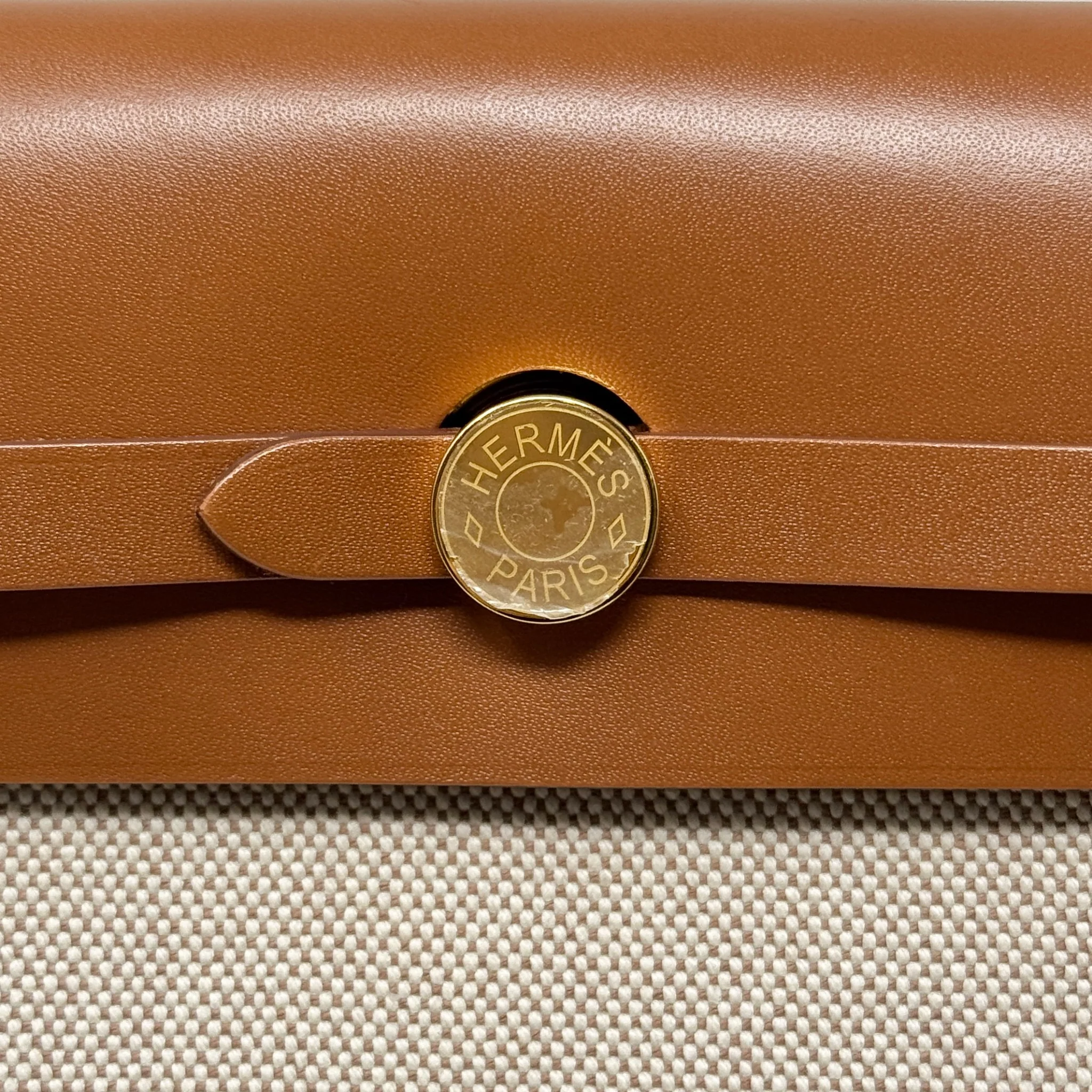 Hermes Fauve Ecru Mini Herbag - Image 11