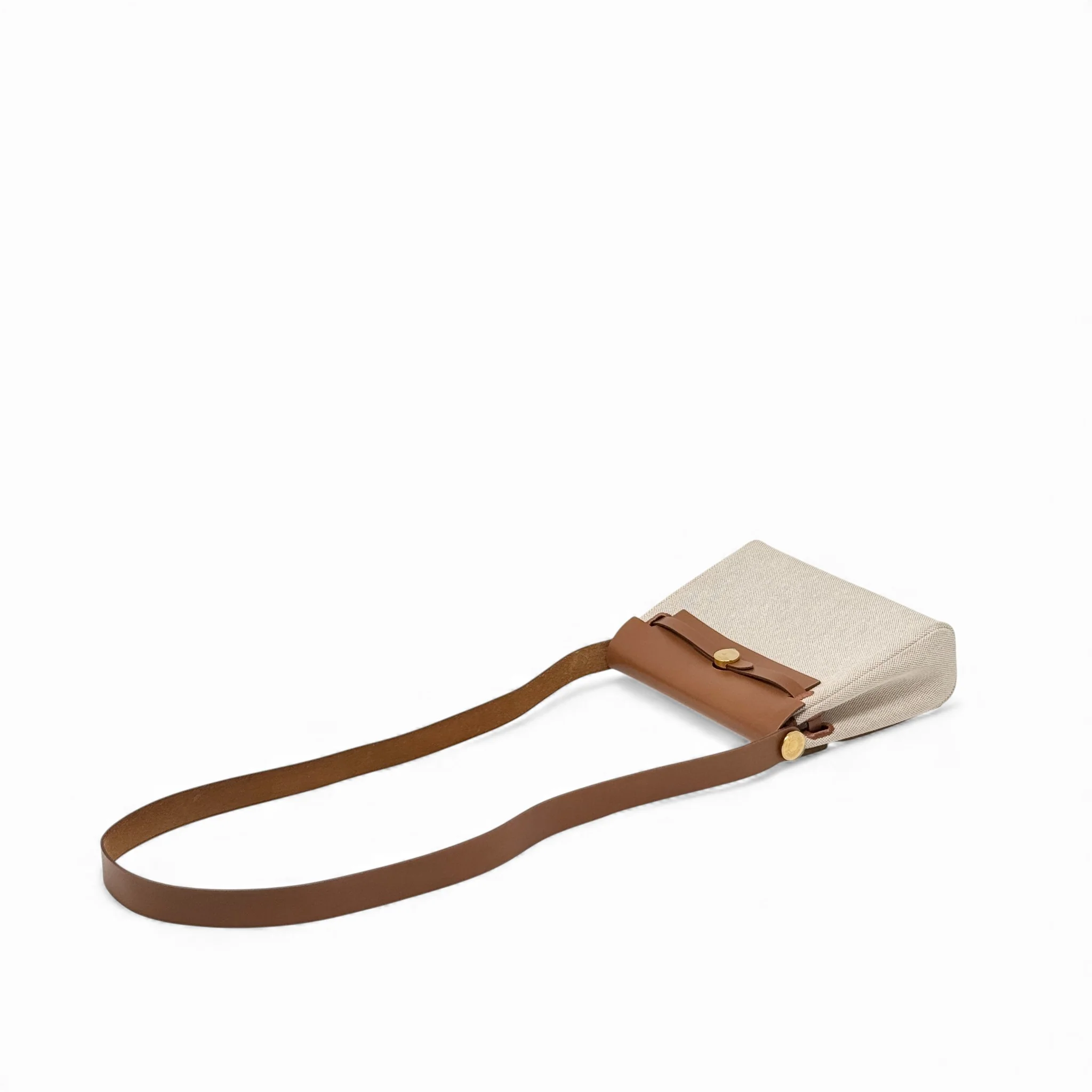 Hermes Fauve Ecru Mini Herbag - Image 13