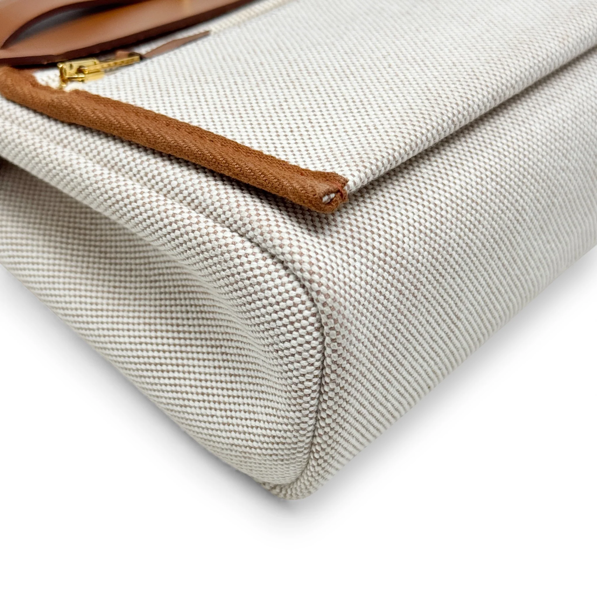 Hermes Fauve Ecru Mini Herbag - Image 9