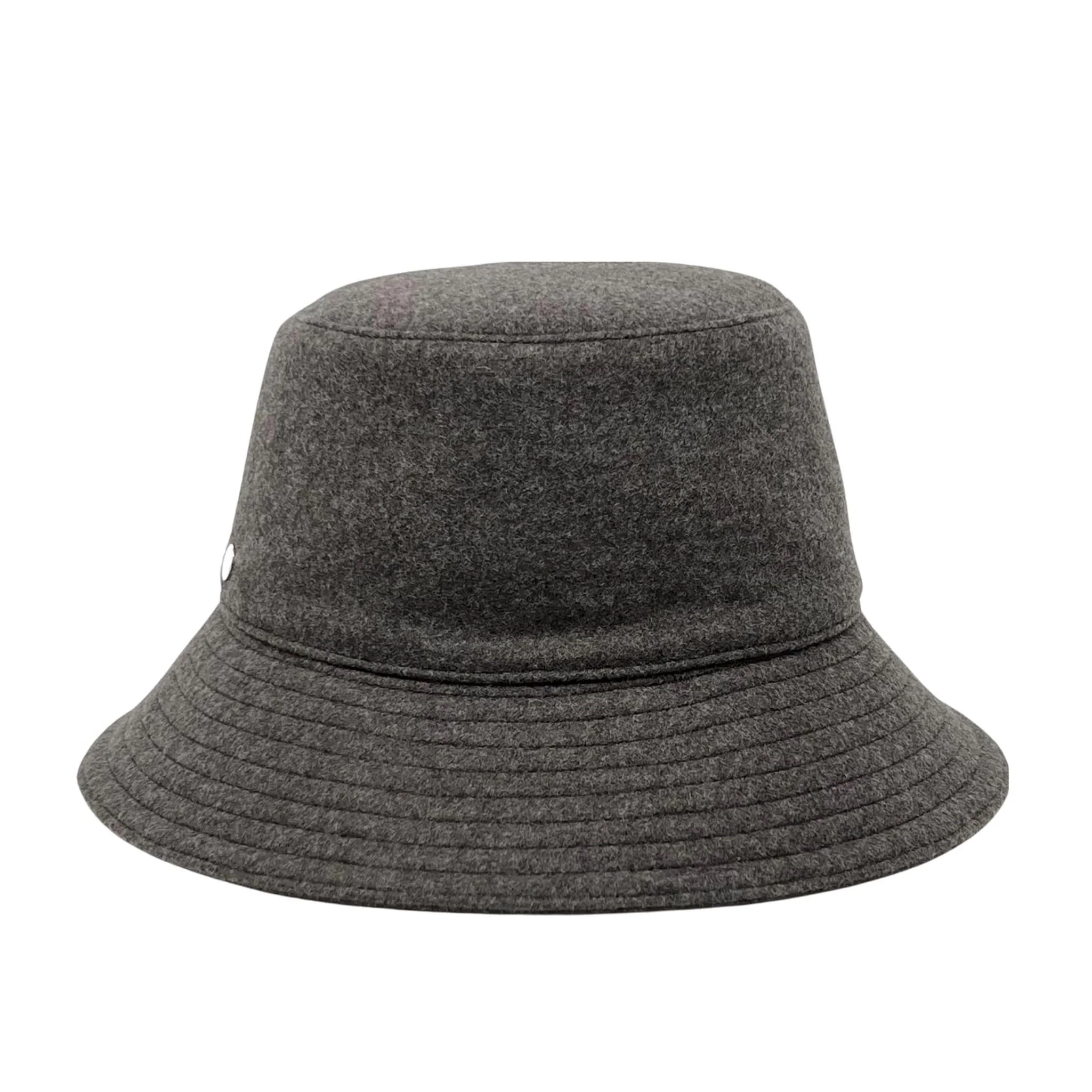 Hermes Grey Wool Balade Bucket Hat - Image 4