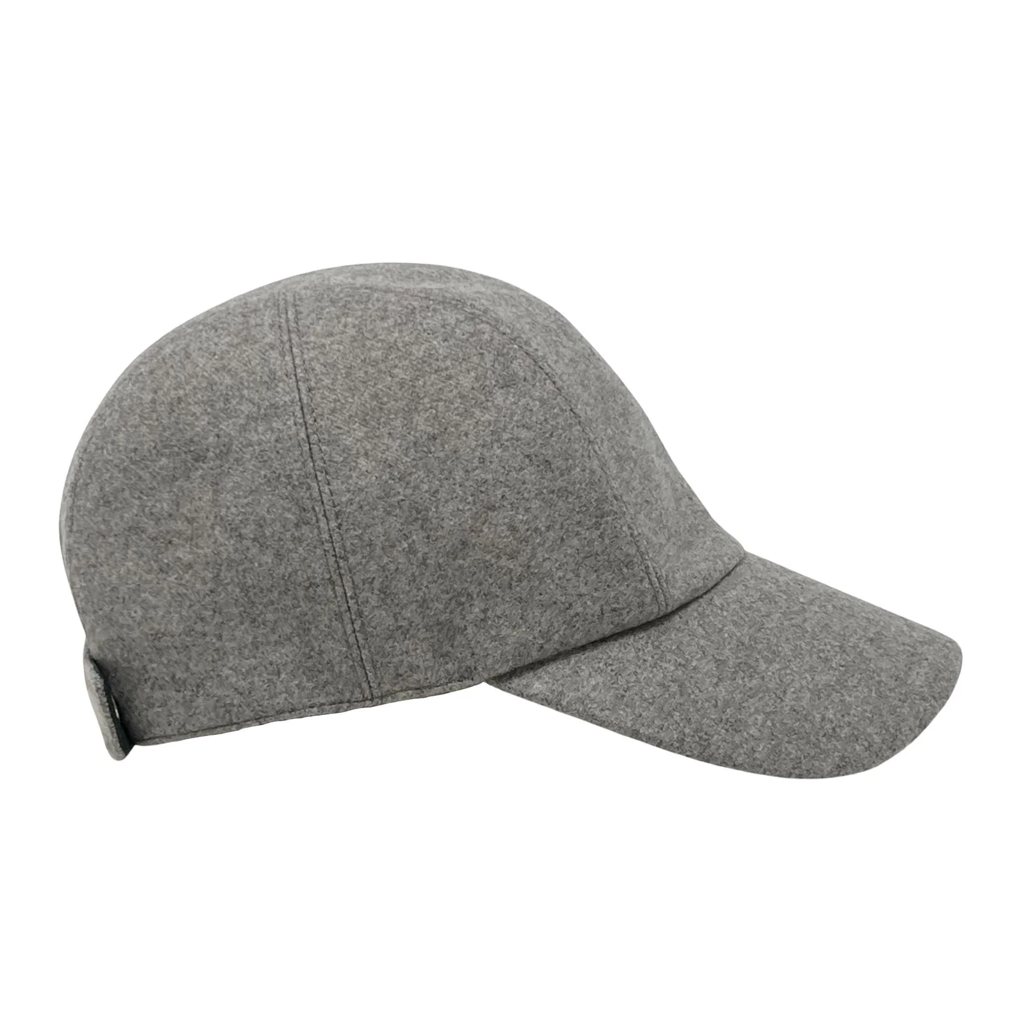 Hermes Gris Cashmere Baseball Hat 57 - Image 3