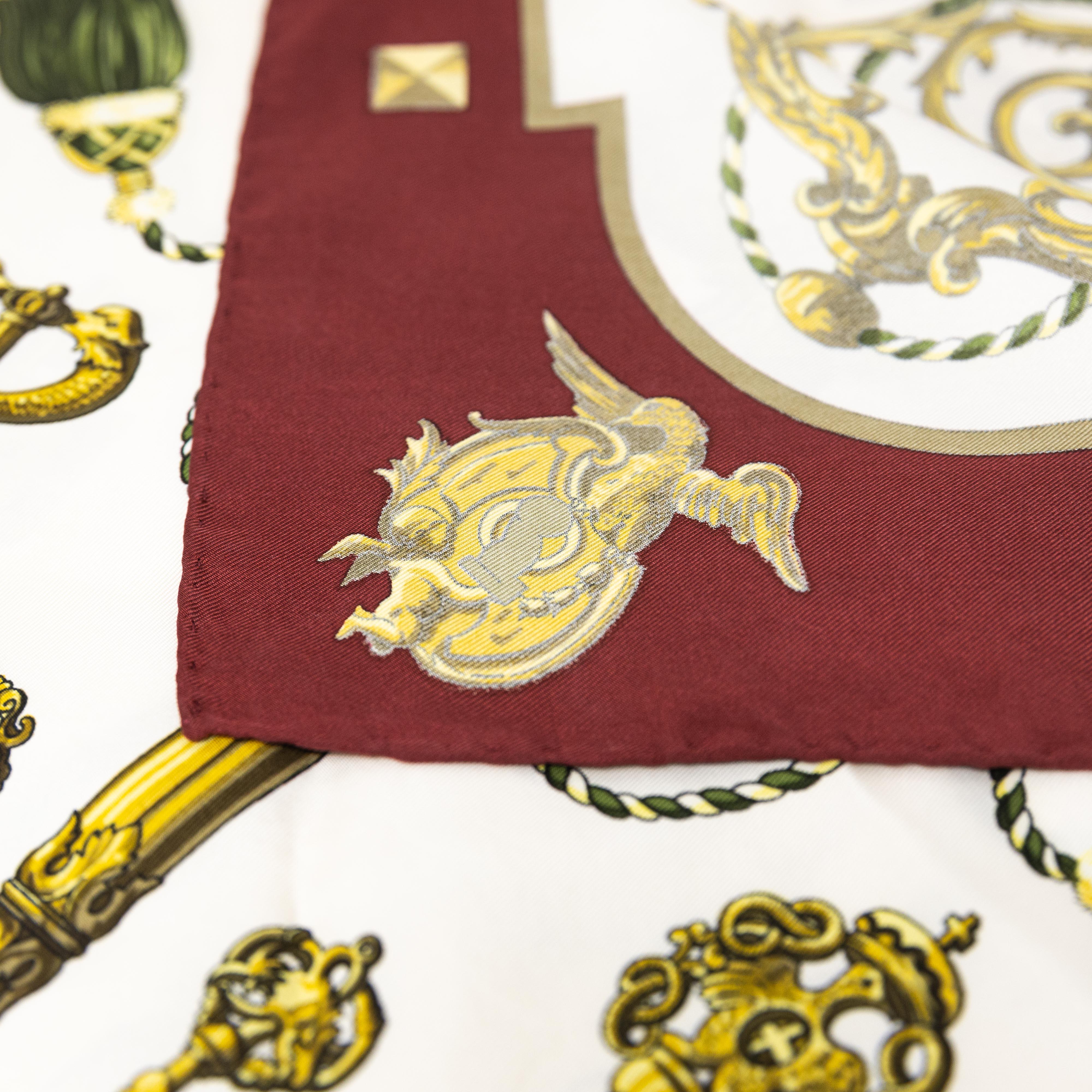 Hermes Les Cles Silk Scarf 90 - Image 4