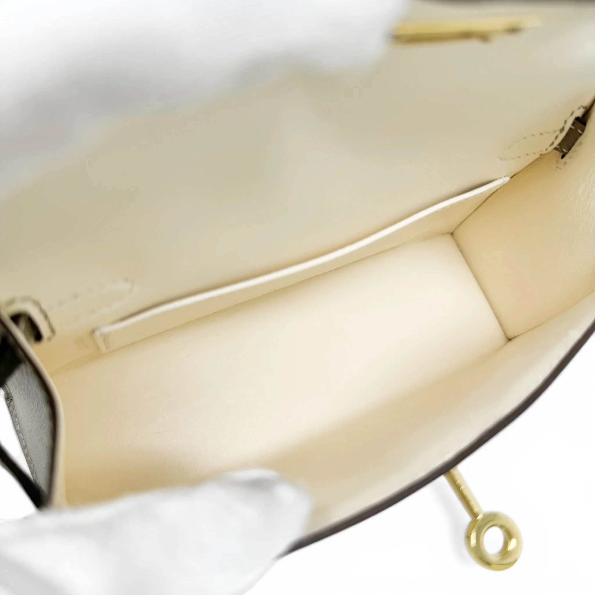 Hermes Nata/Gris Ashphlat Epsom Mini Kelly - Image 13
