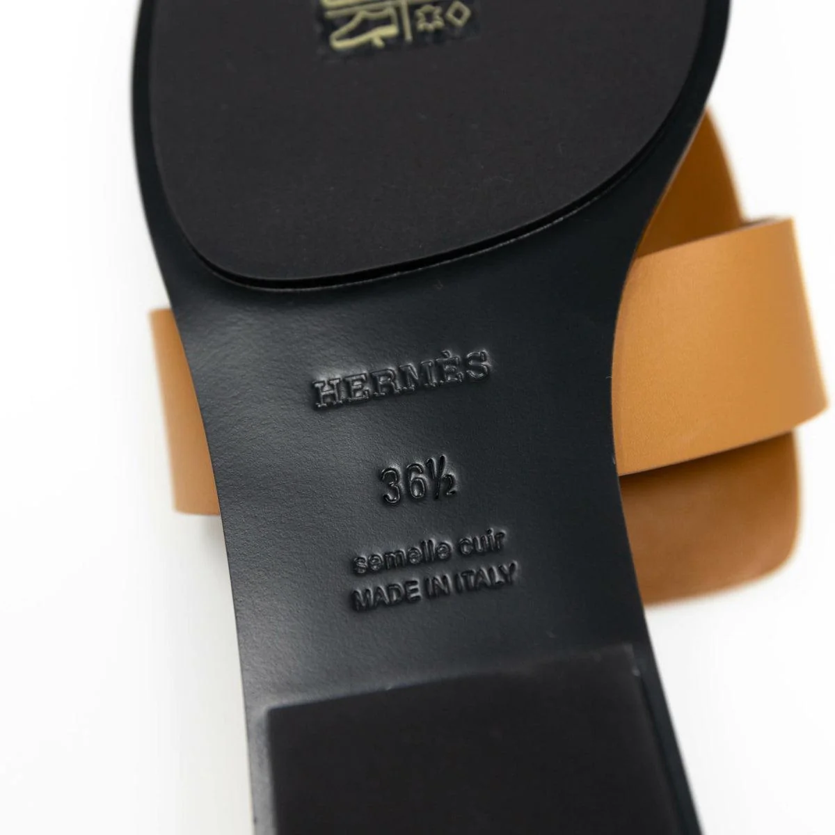 Hermes Naturel Galerie Sandals 36.5 - Image 11
