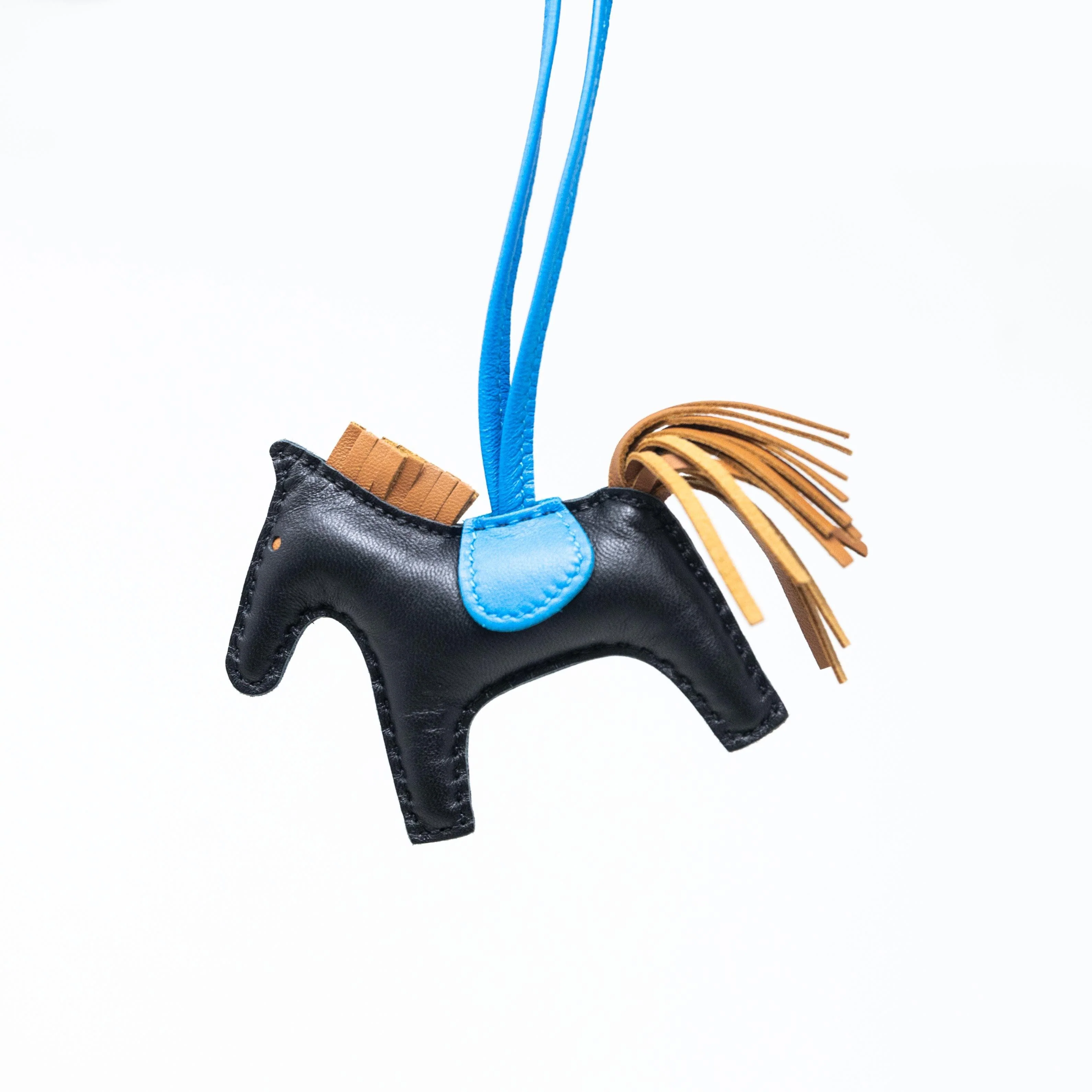 Hermes Noir & Bleu Rodeo Charm PM - Image 2