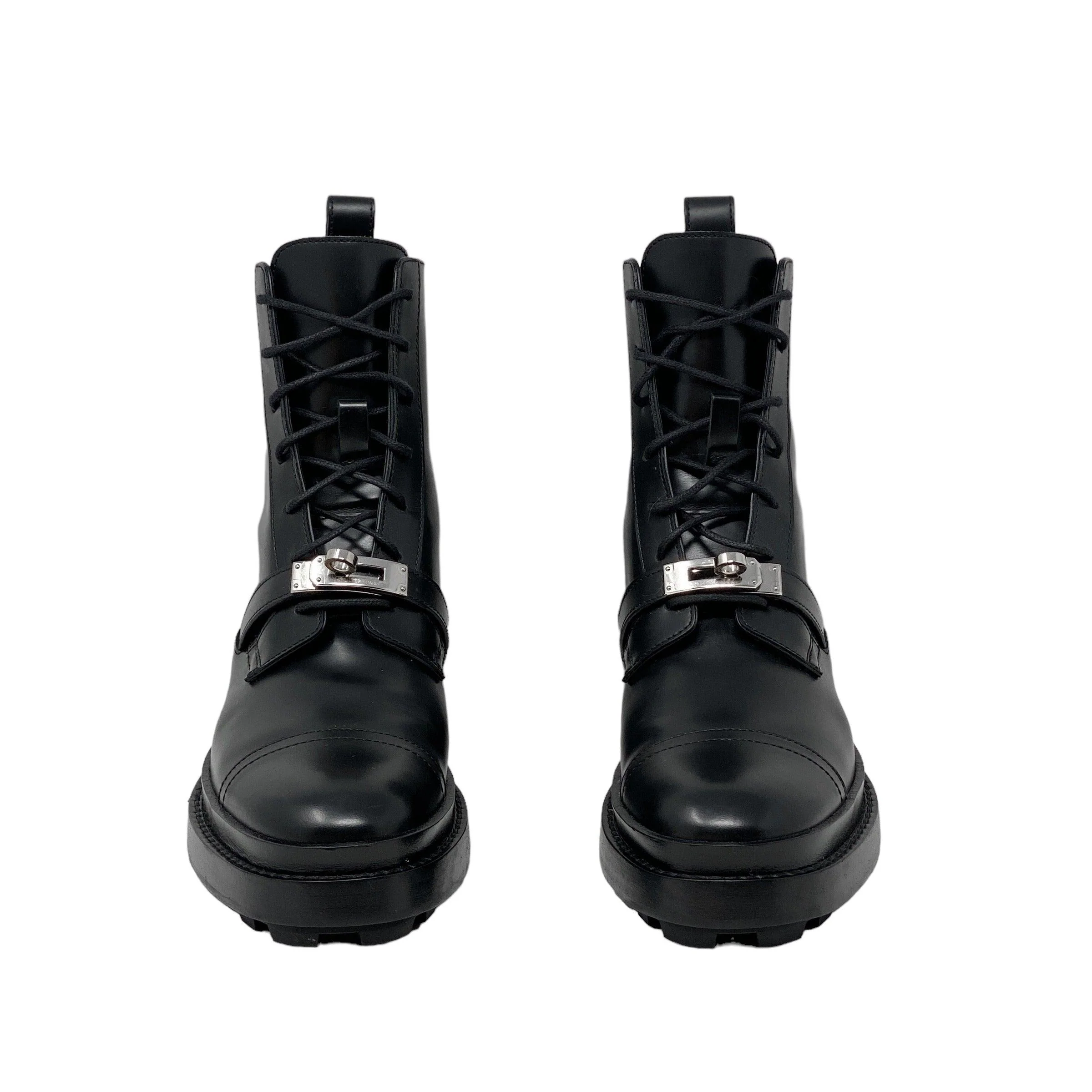 Hermes Noir Funk Ankle Boots 35 - Image 3