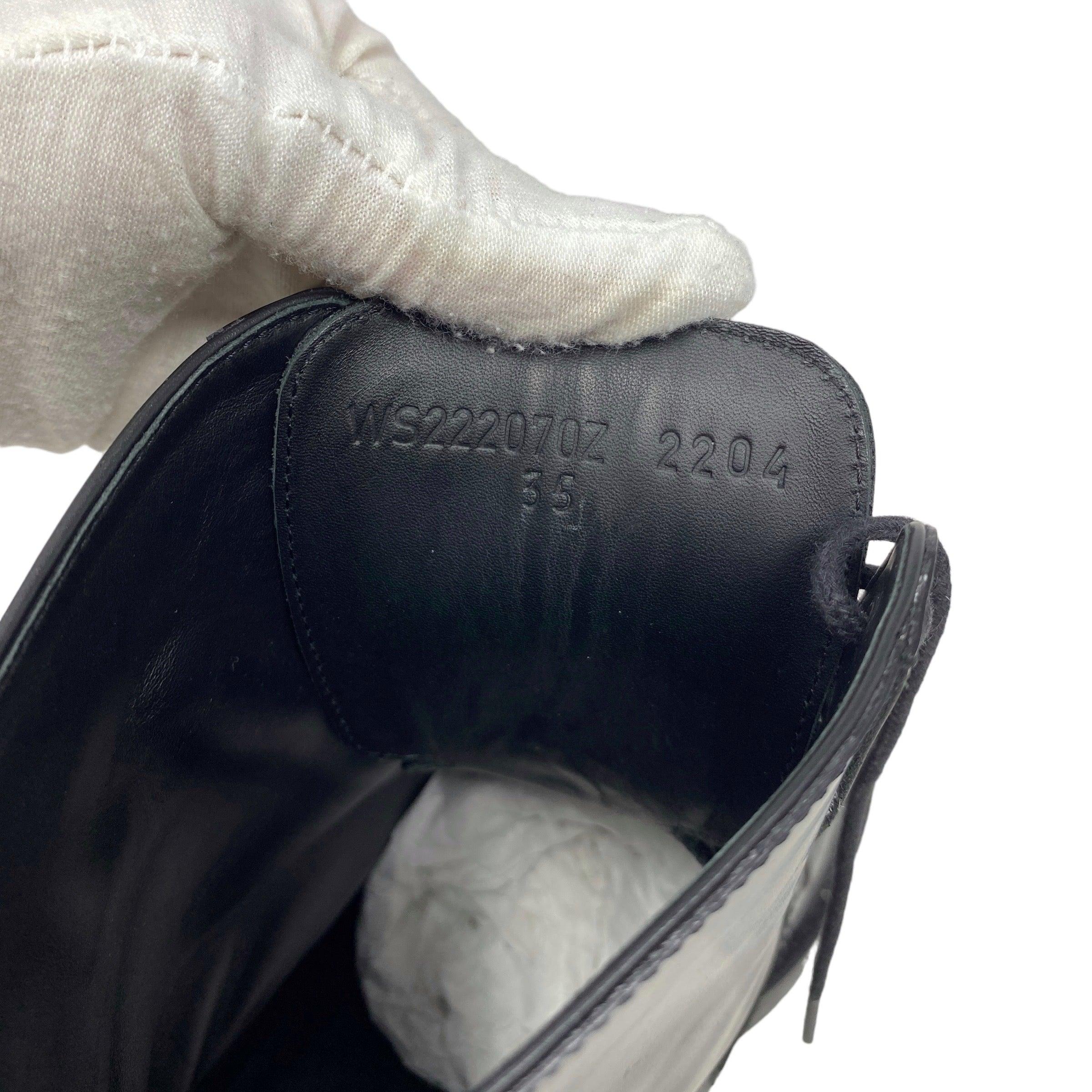 Hermes Noir Funk Ankle Boots 35 - Image 8