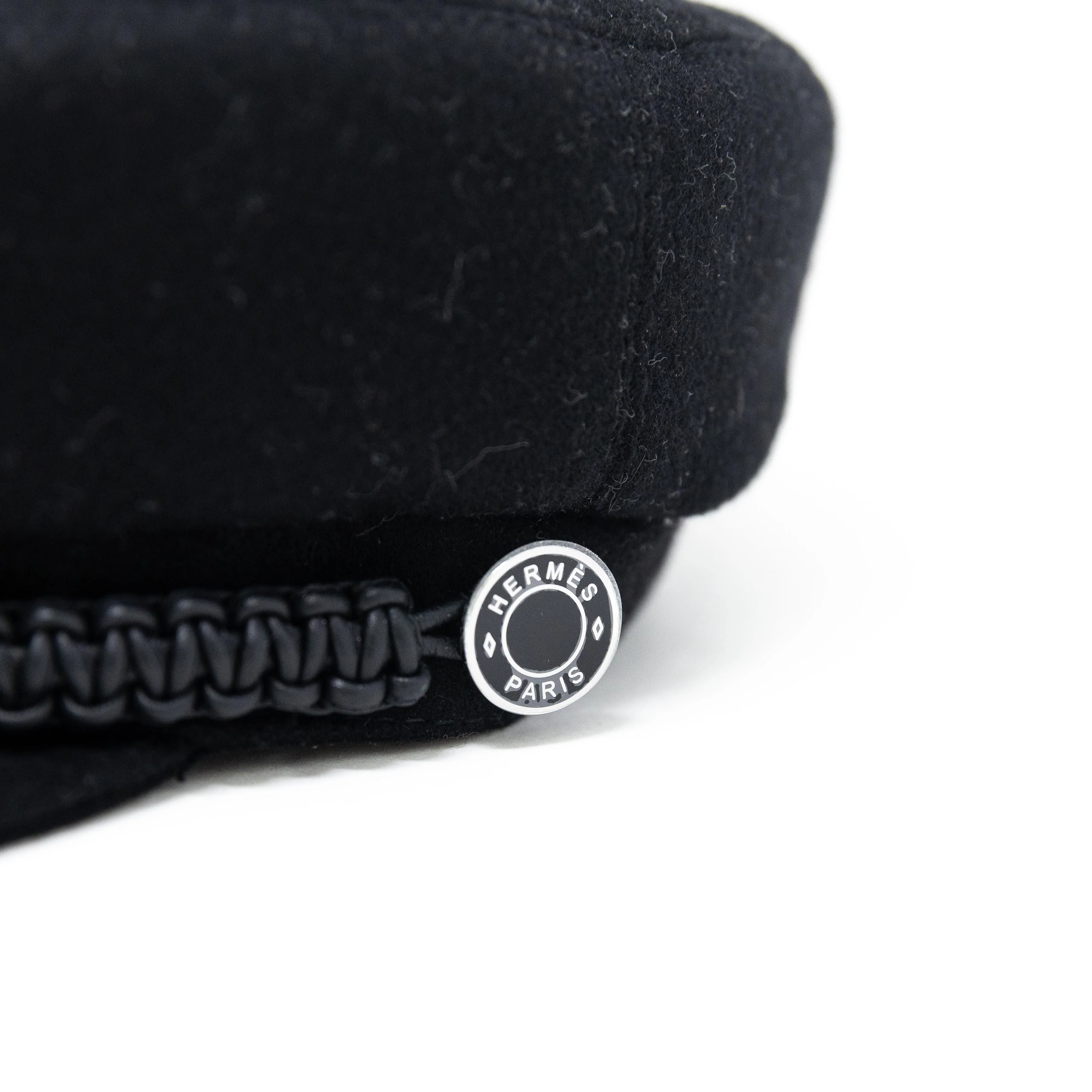 Hermes Noir Casquette Deauville Cap 57 - Image 3