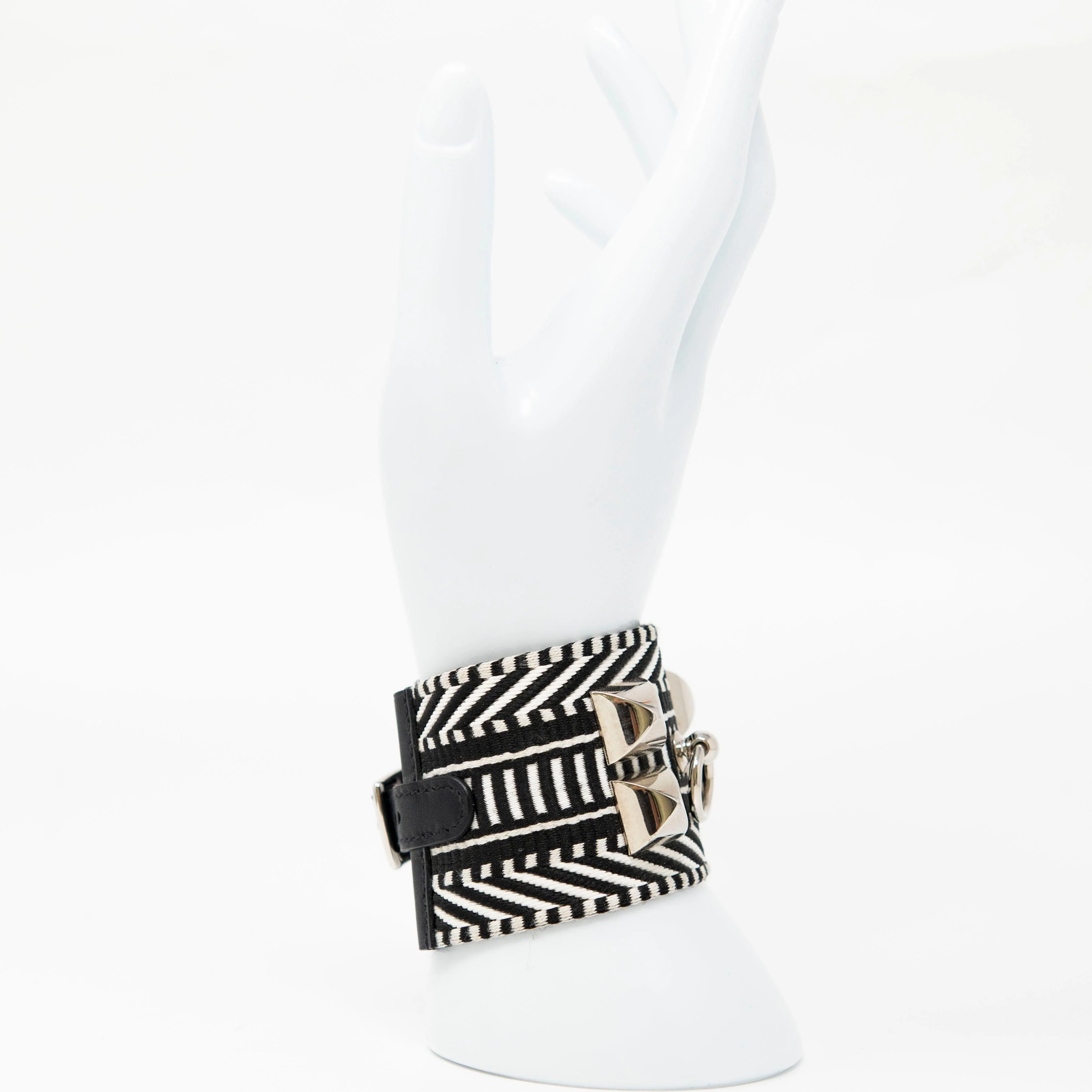 Hermes Noir Cavale Collier De Chien Bracelet T2 - Image 3