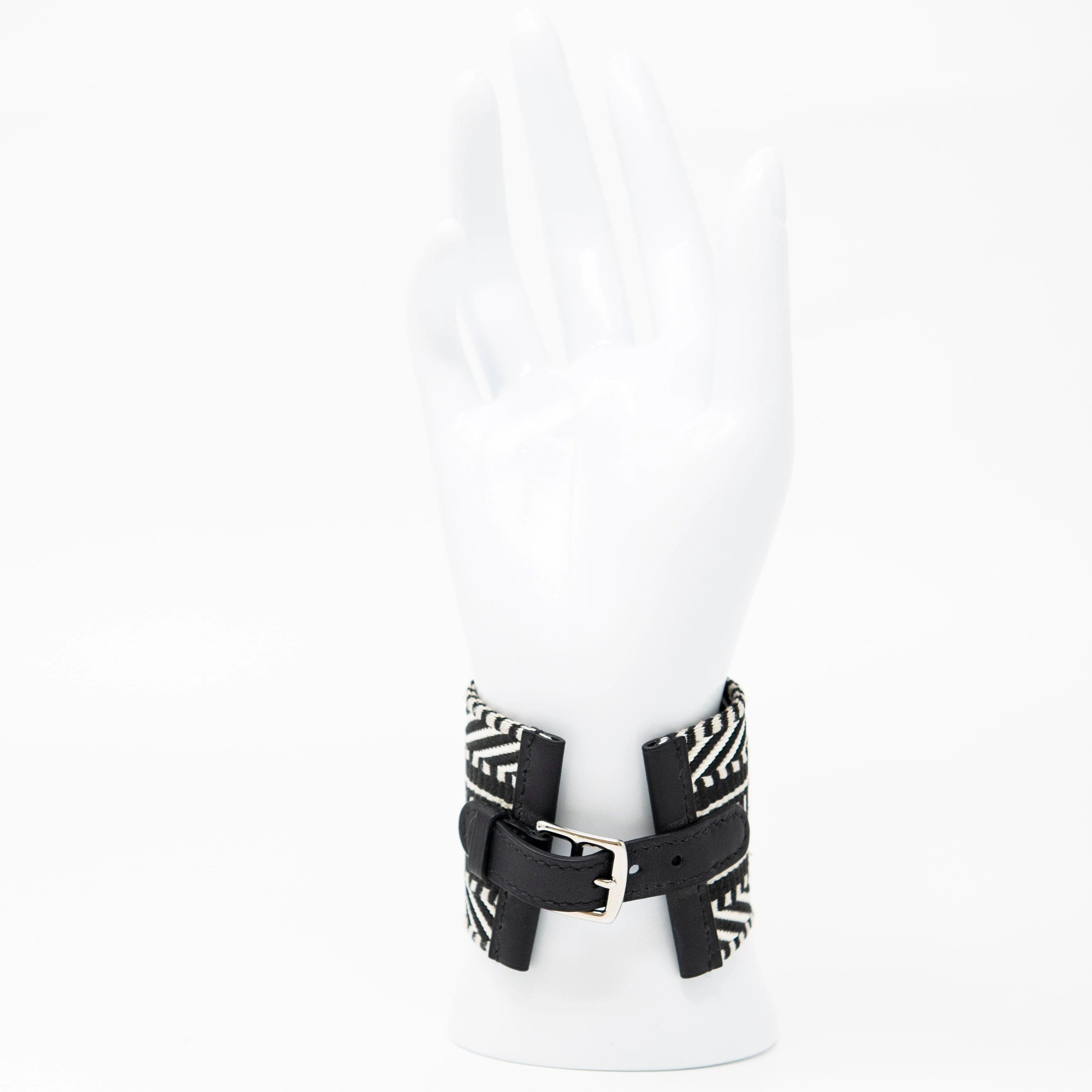 Hermes Noir Cavale Collier De Chien Bracelet T2 - Image 4