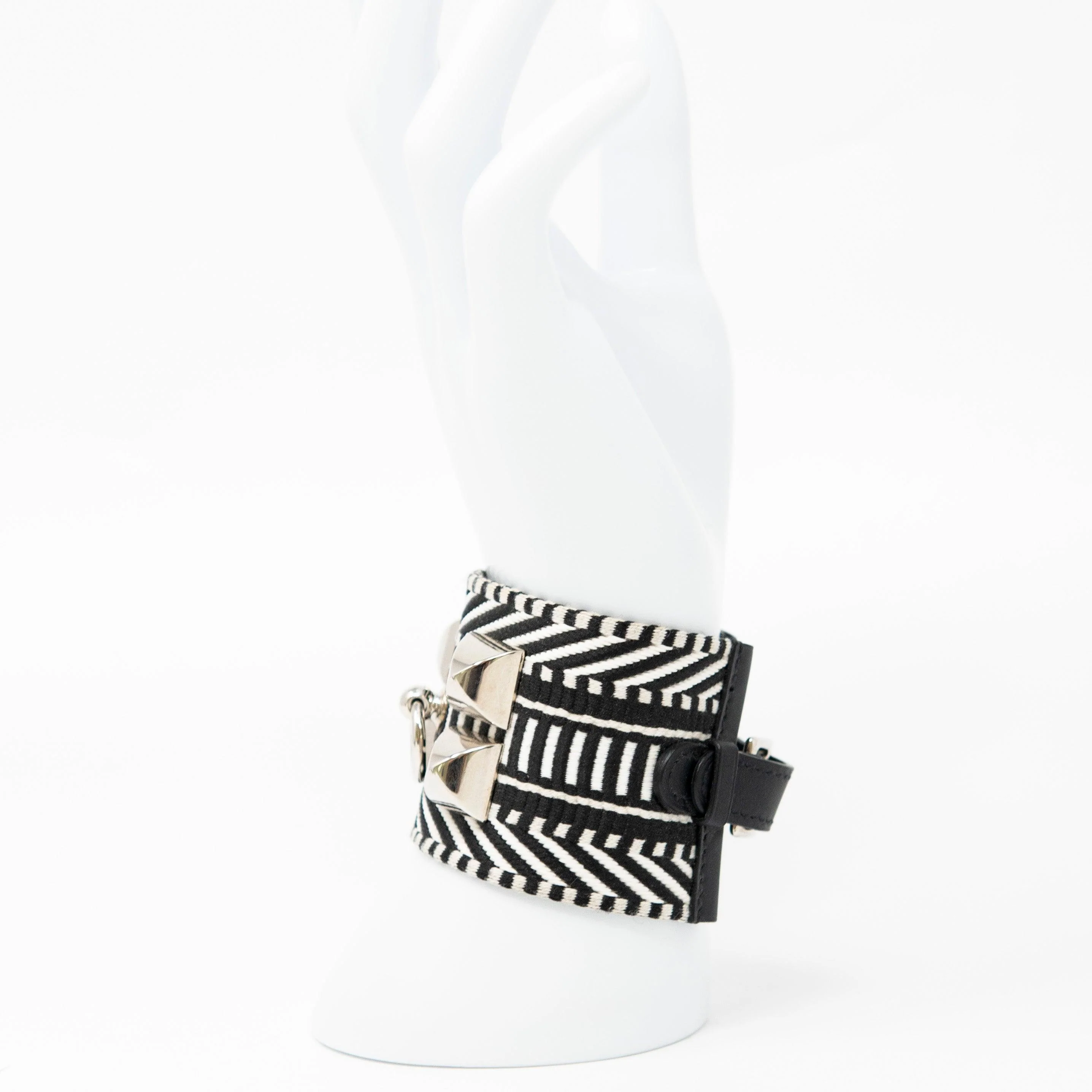 Hermes Noir Cavale Collier De Chien Bracelet T2 - Image 5