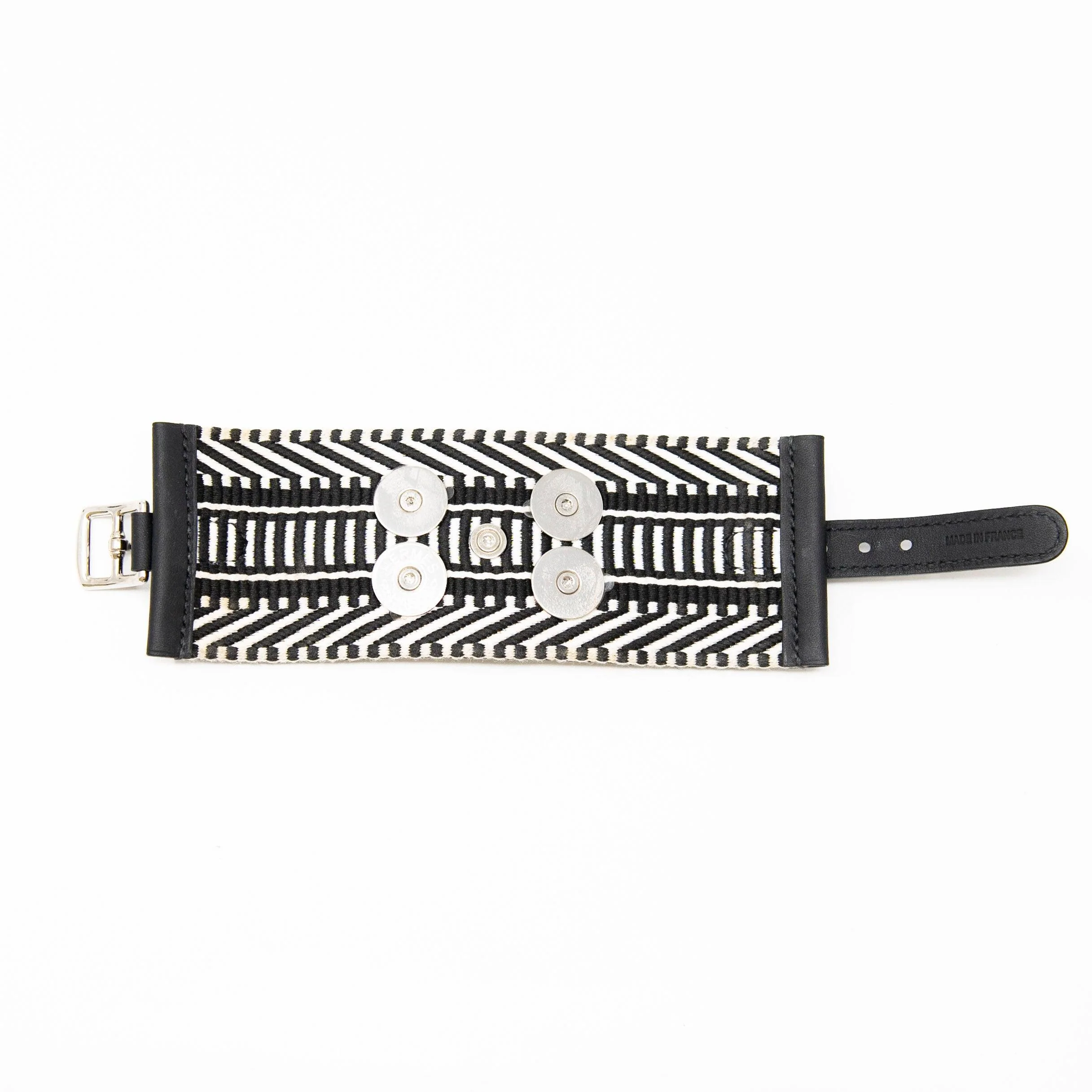 Hermes Noir Cavale Collier De Chien Bracelet T2 - Image 7