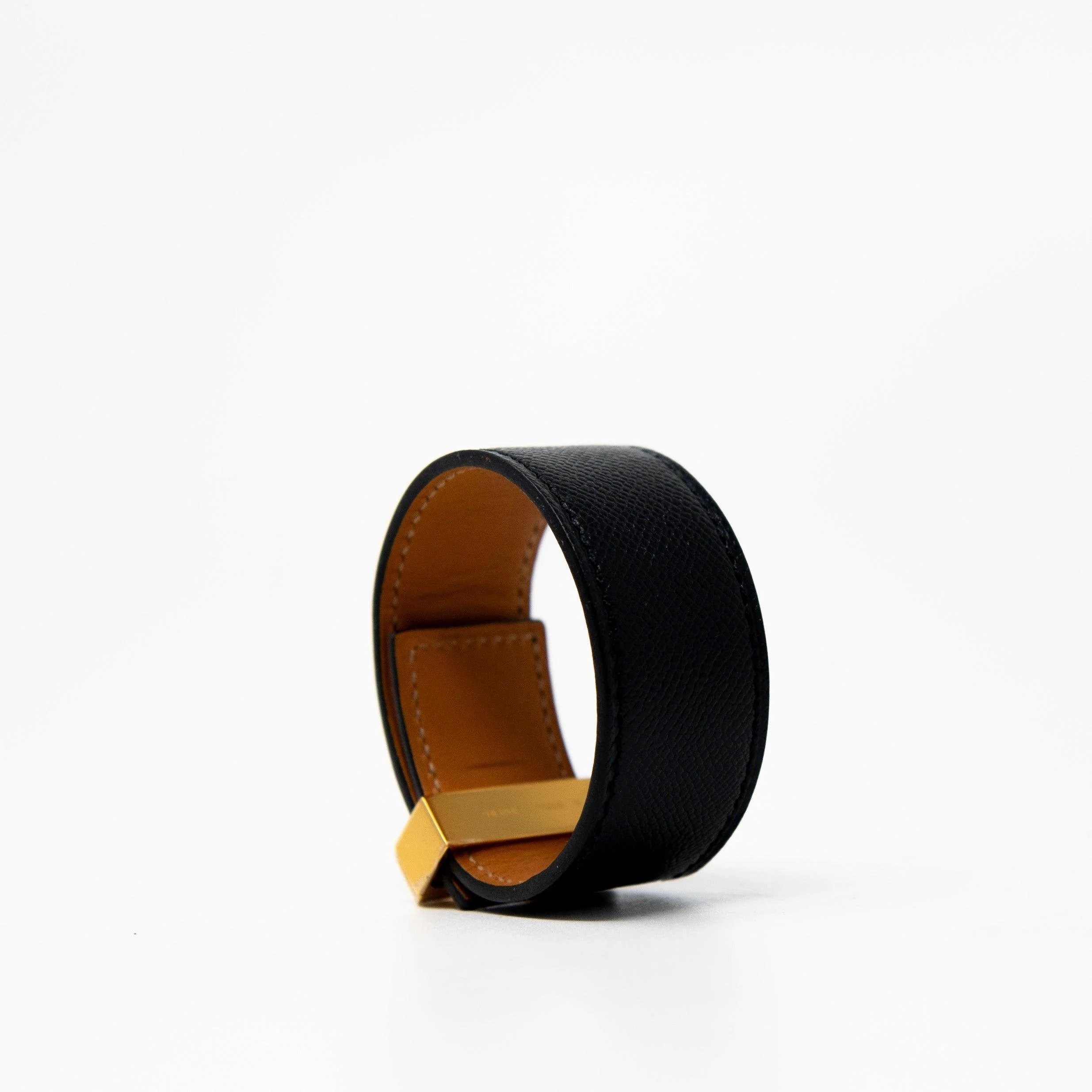 Hermes Noir Epsom Collier De Chien 24 Bracelet - Image 5