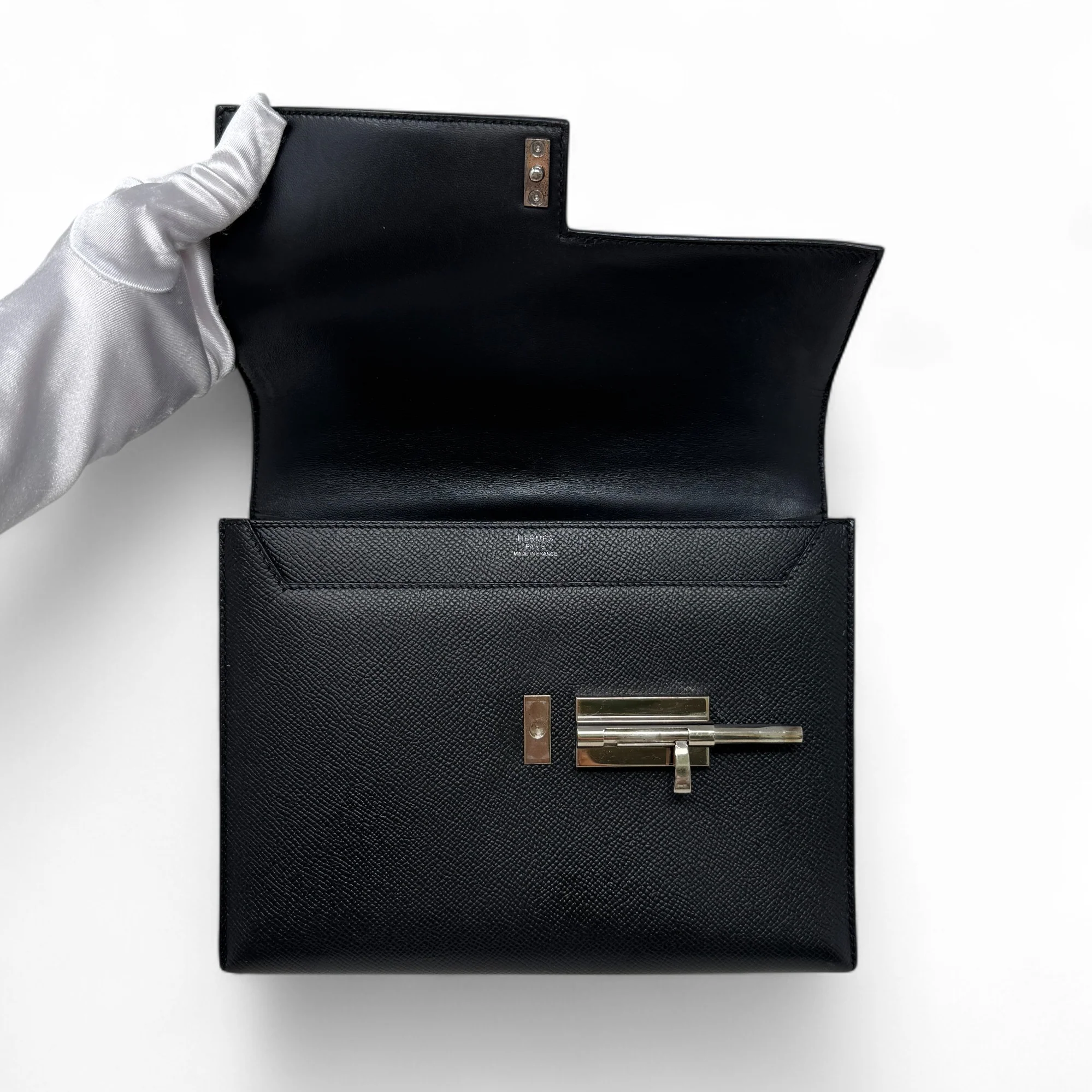 Hermes Noir Epsom Verrou 23 - Image 11