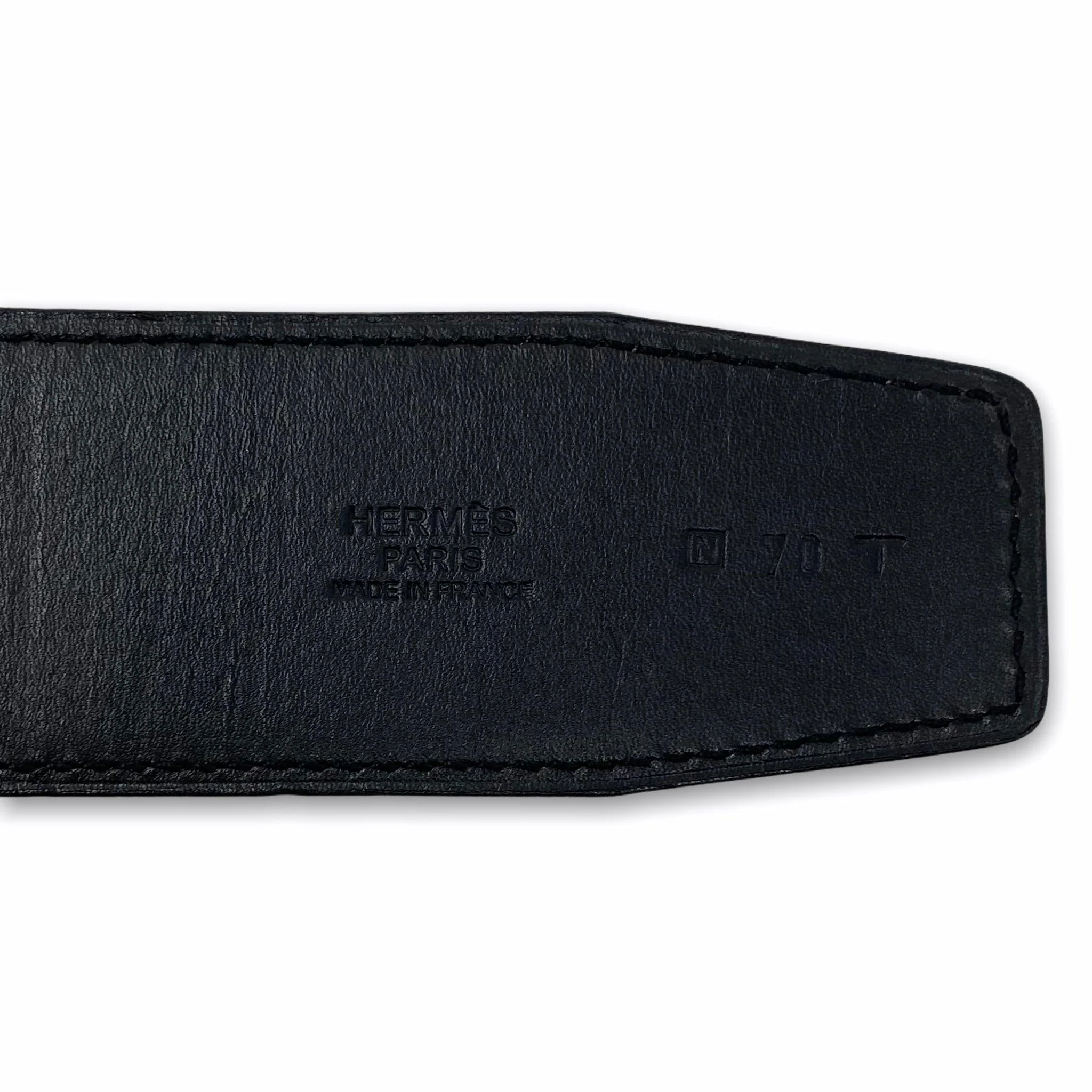 Hermes Etoupe Swift Reversible Belt Strap 70 - Image 3