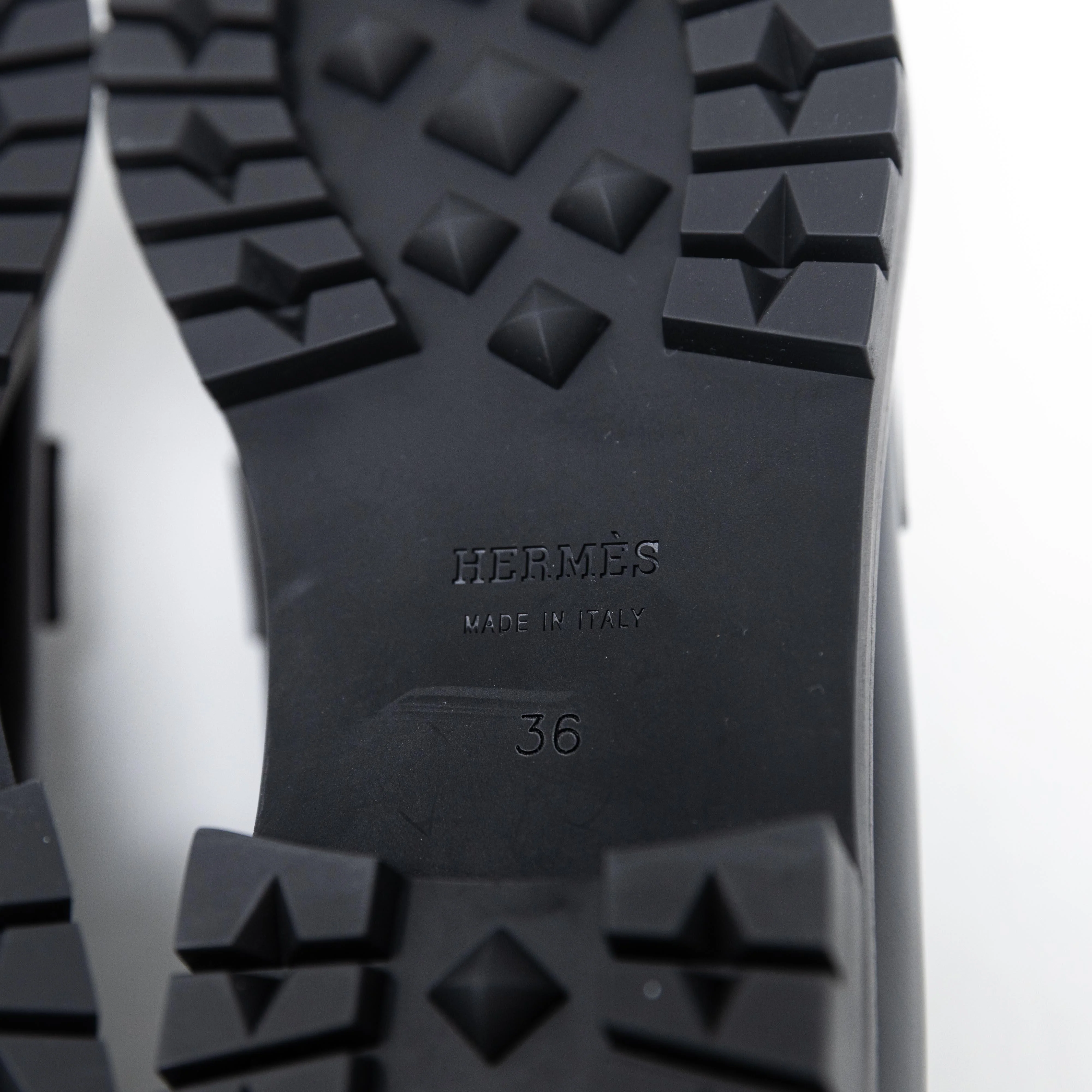Hermes Noir Faubourg Loafers 36 - Image 11
