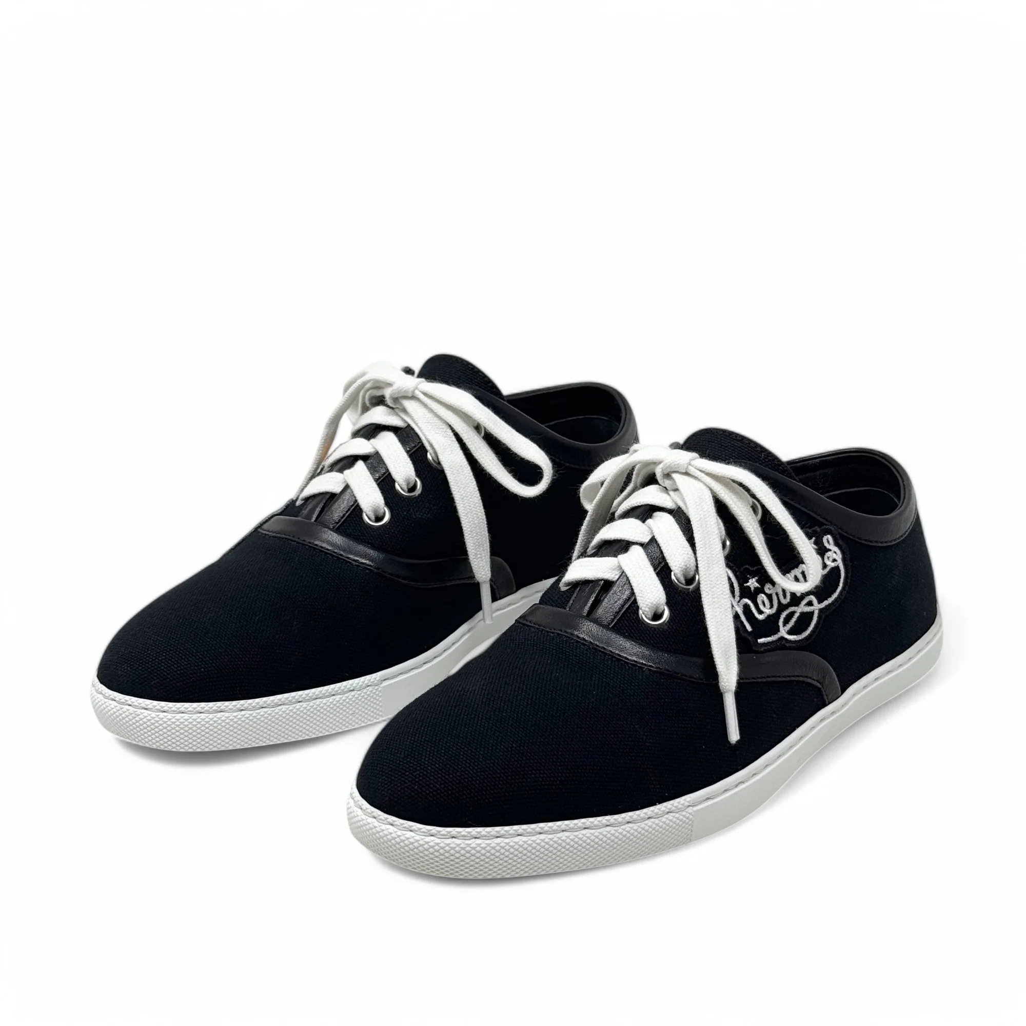 Hermes Noir Innocent Sneakers 37 - Image 2