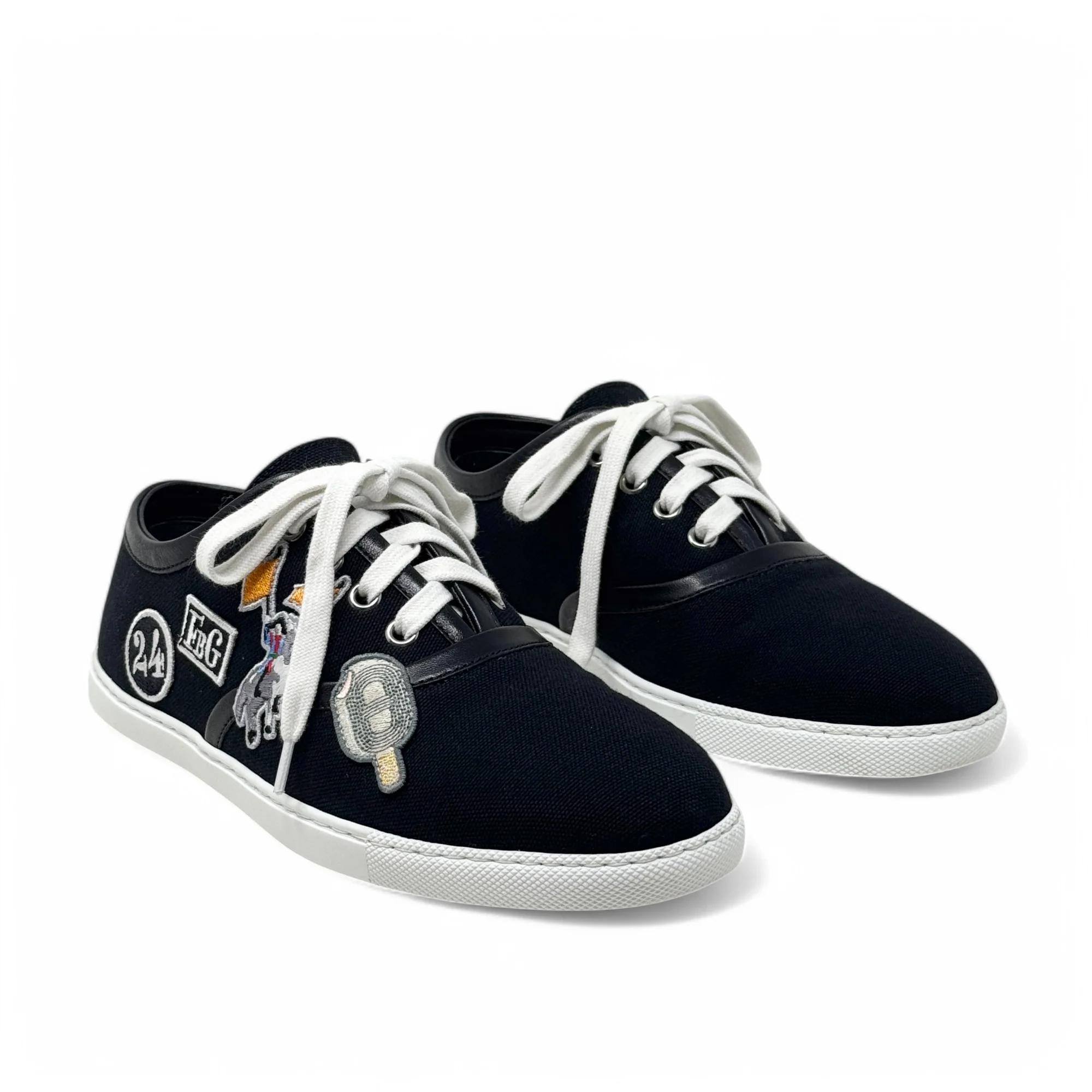 Hermes Noir Innocent Sneakers 37 - Image 4