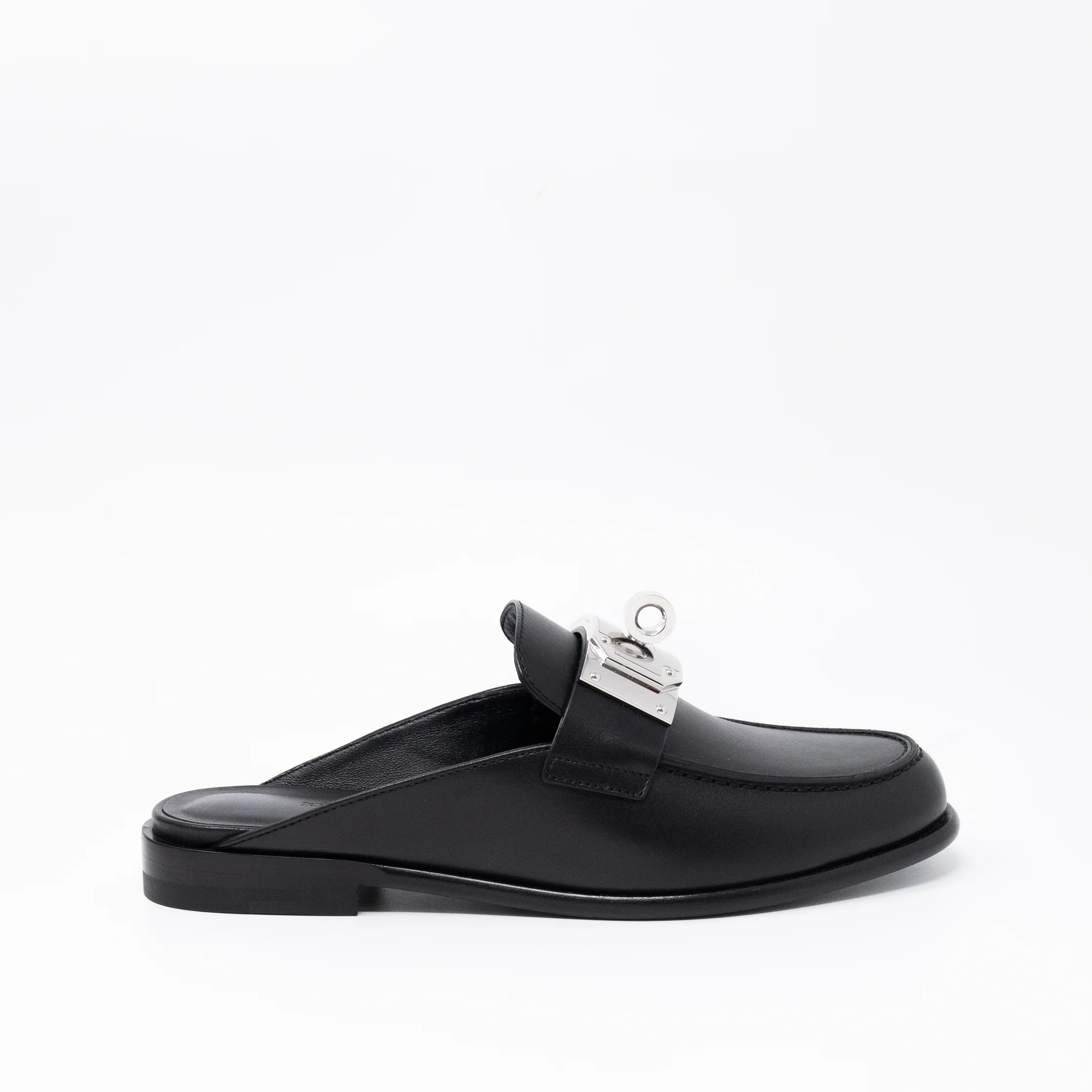 Hermes Noir Iota Mules 36 - Image 12