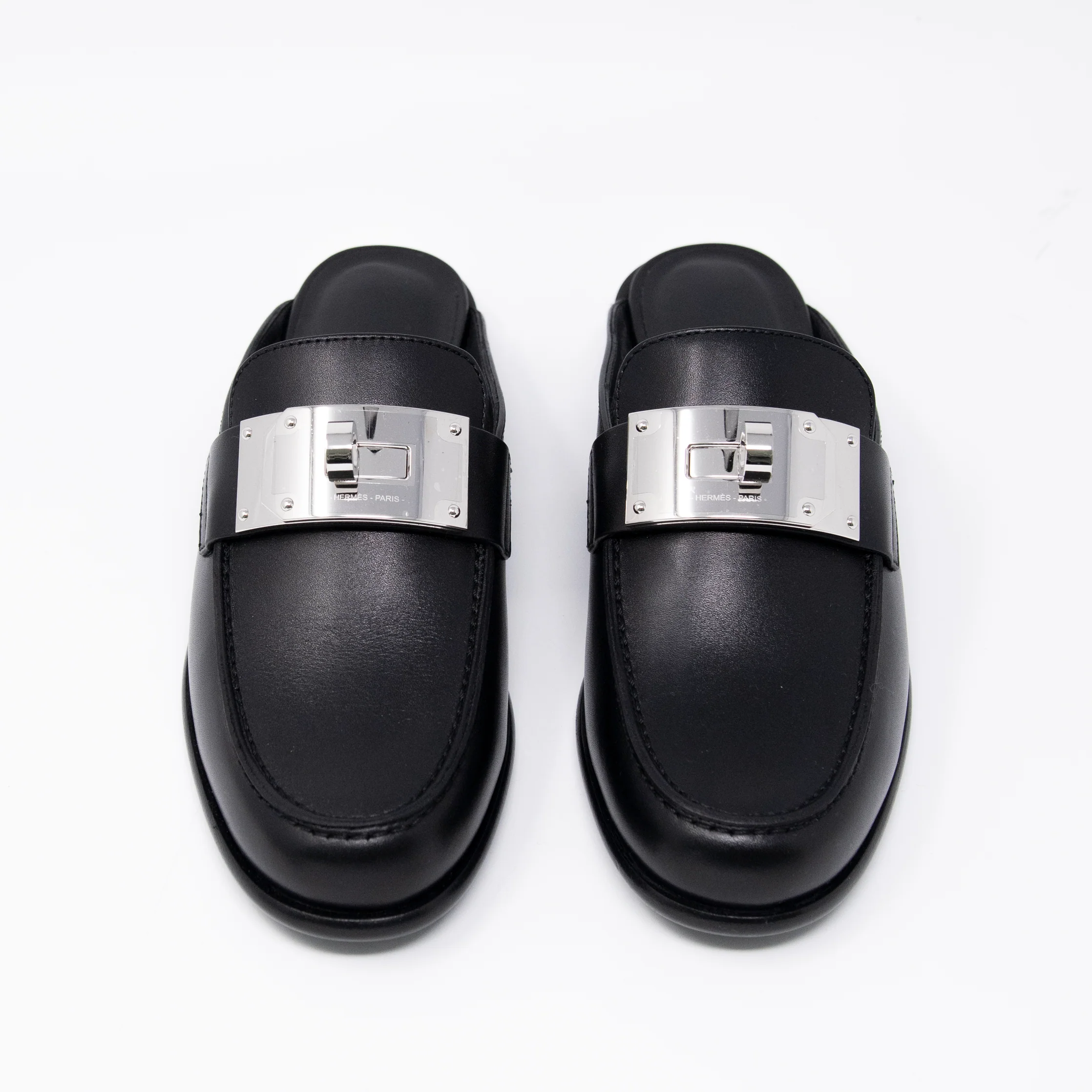 Hermes Noir Iota Mules 36 - Image 4