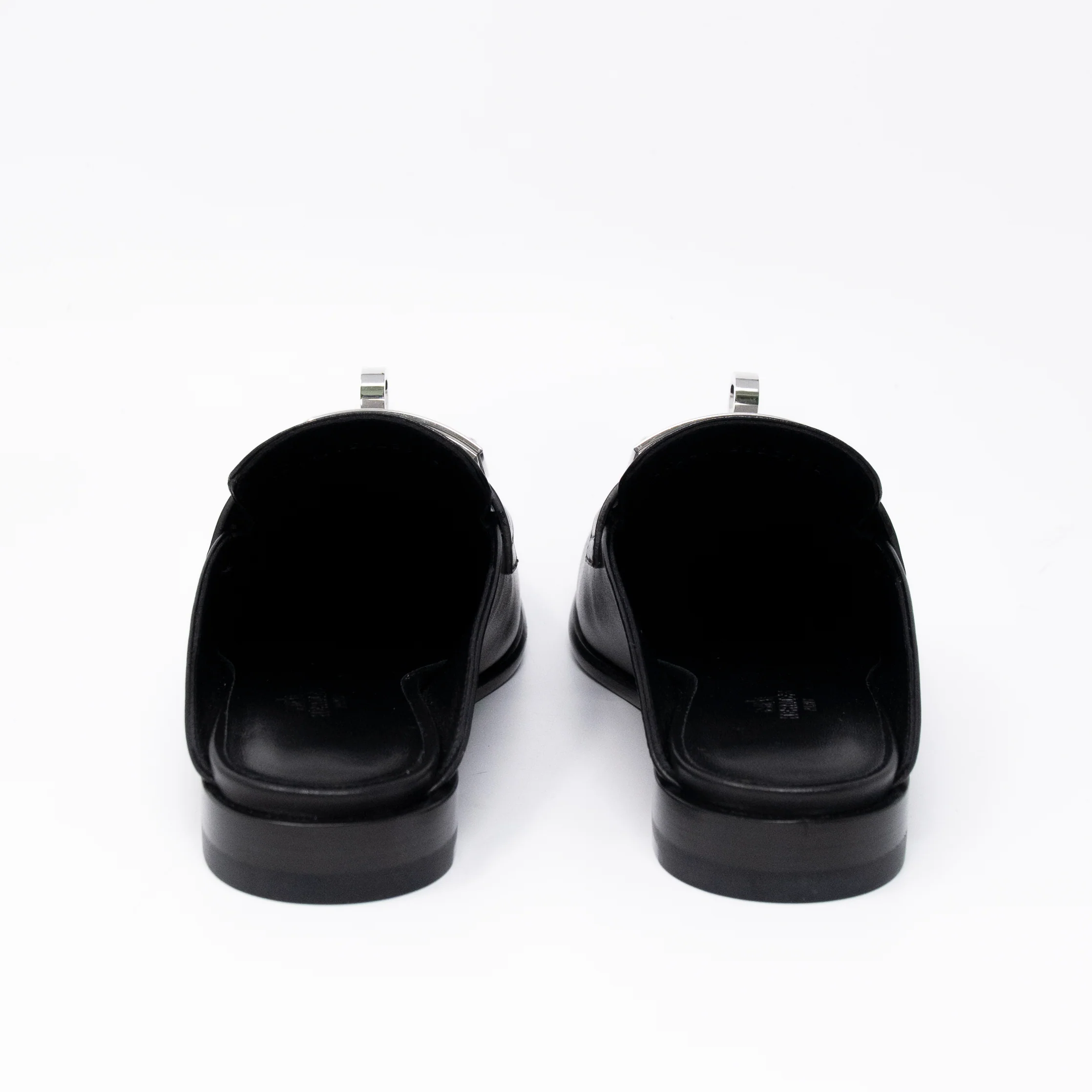 Hermes Noir Iota Mules 36 - Image 6